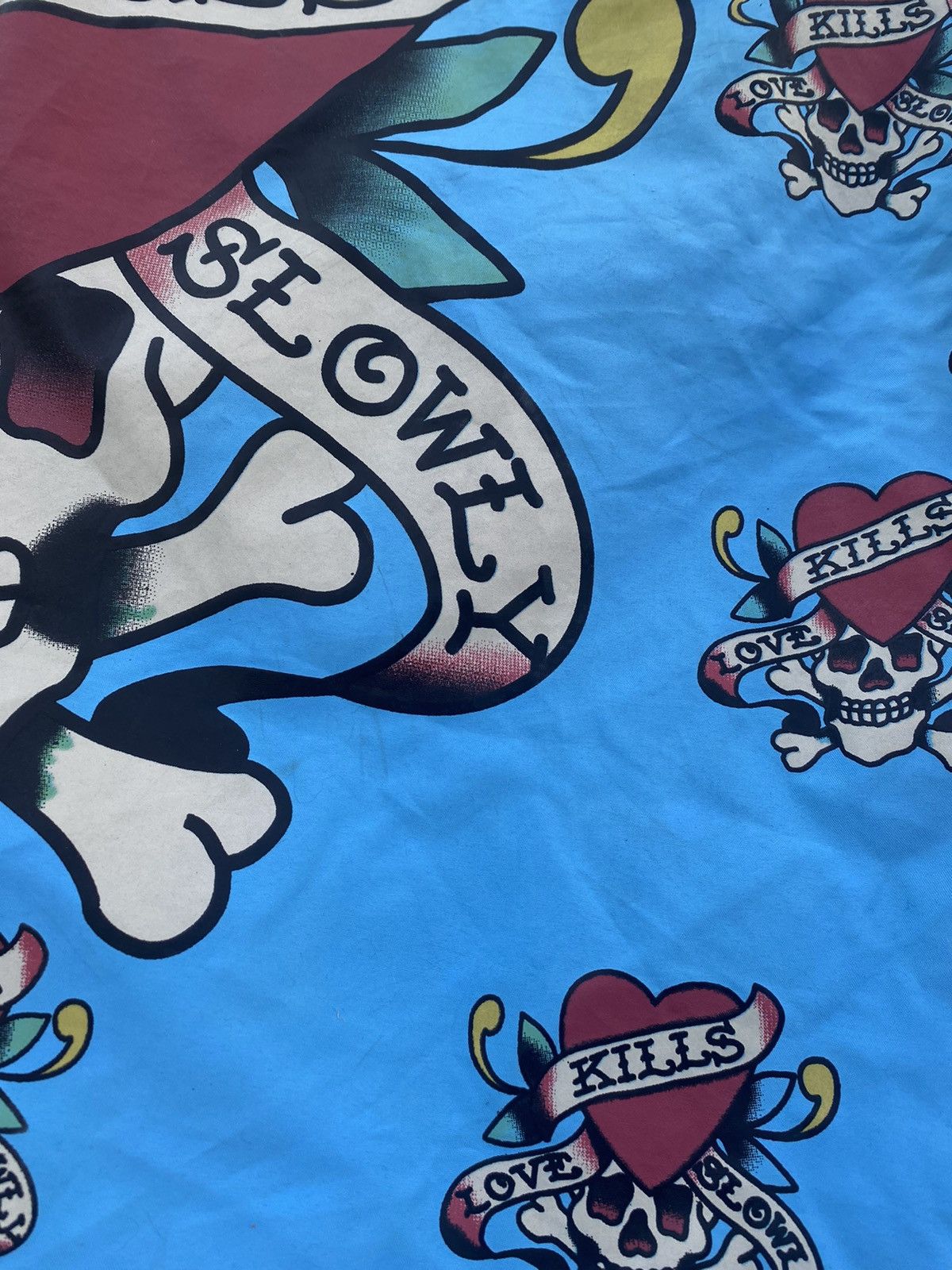 Ed Hardy × Vintage Vintage 90s Ed Hardy shorts monogrammed multi logo size XL Size US 36 / EU 52 - 4 Thumbnail