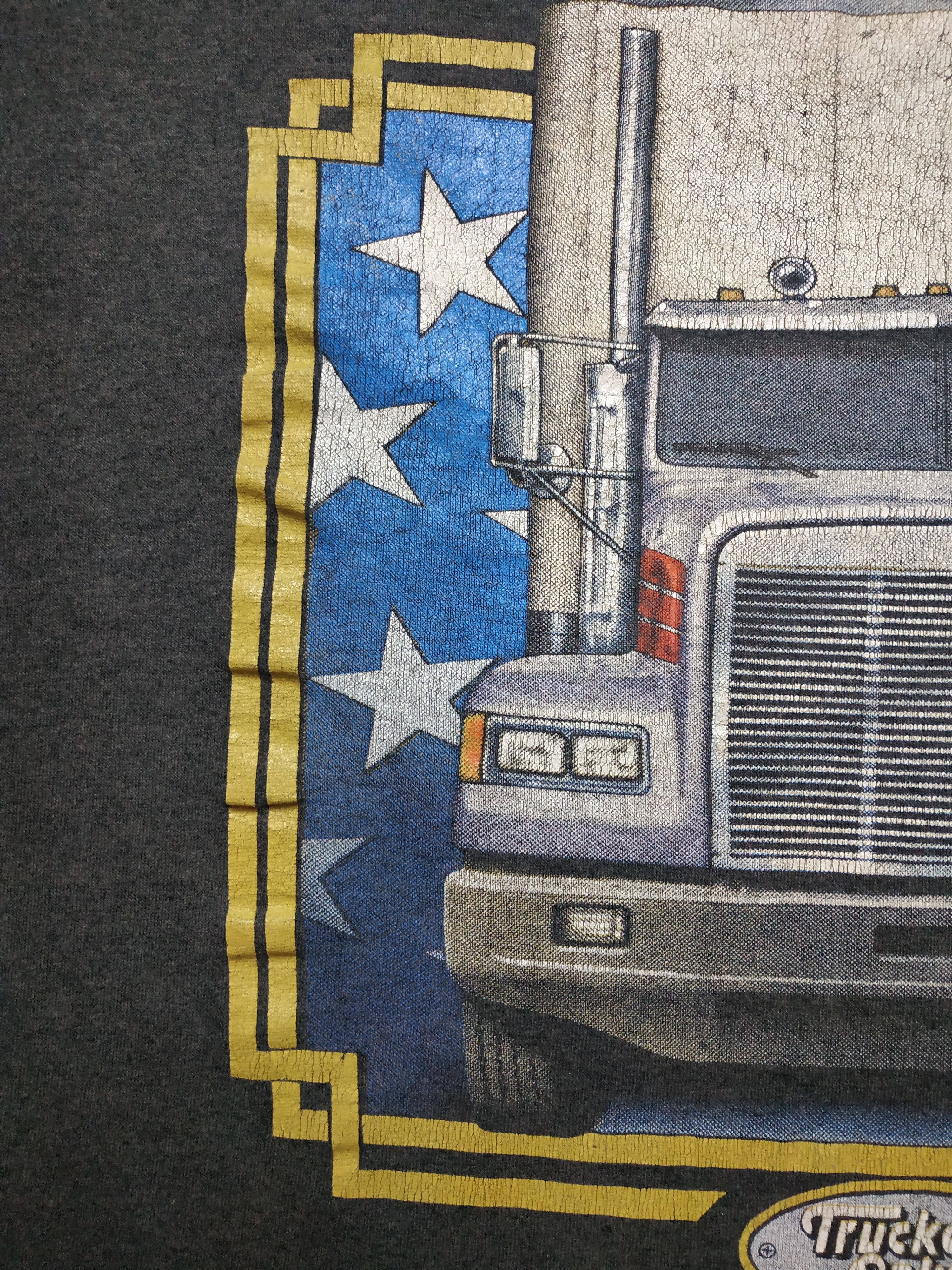 Harley Davidson 3D Emblem 1991 Truckers Only Harley Davidson vintage t-shirt Size US XL / EU 56 / 4 - 6 Thumbnail