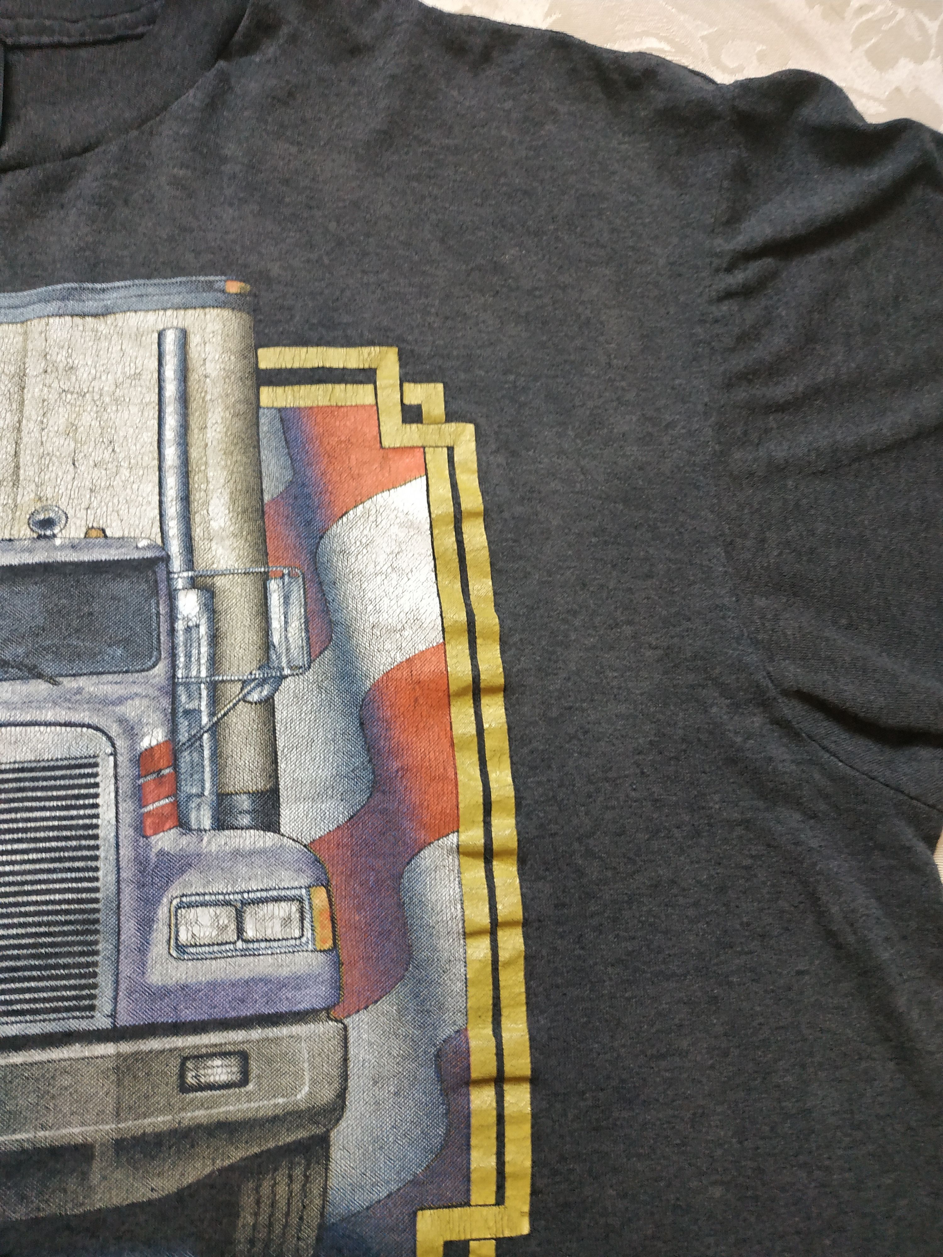 Harley Davidson 3D Emblem 1991 Truckers Only Harley Davidson vintage t-shirt Size US XL / EU 56 / 4 - 2 Thumbnail
