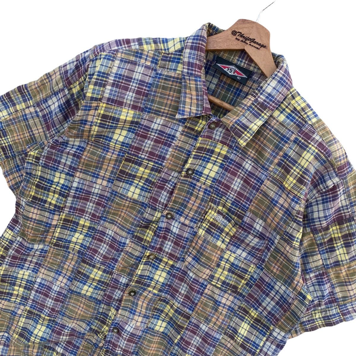 Golden Bear × Vintage Vintage Bear Usa Patchwork Shortsleeve Button Ups Size US L / EU 52-54 / 3 - 4 Thumbnail