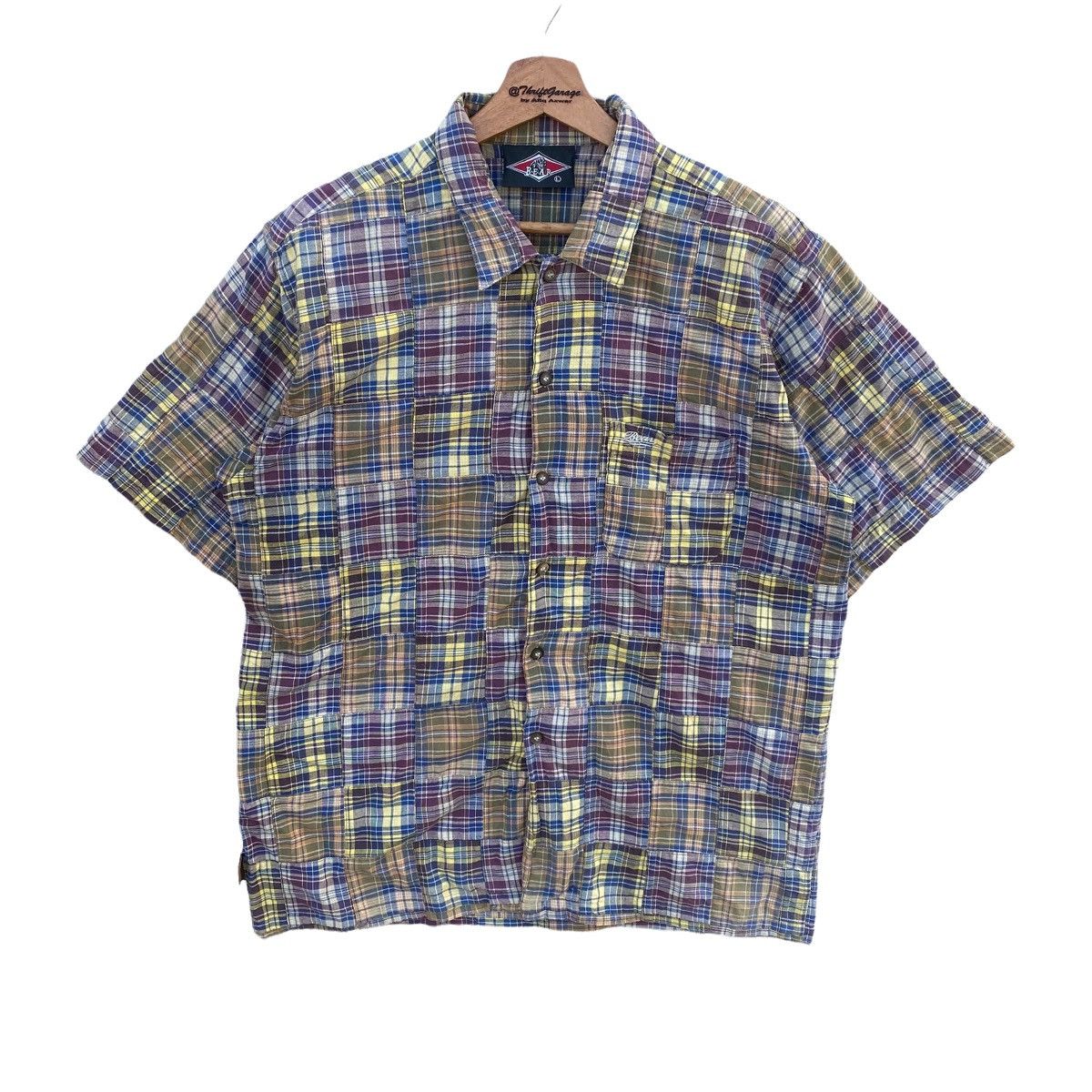 Golden Bear × Vintage Vintage Bear Usa Patchwork Shortsleeve Button Ups Size US L / EU 52-54 / 3 - 1 Thumbnail