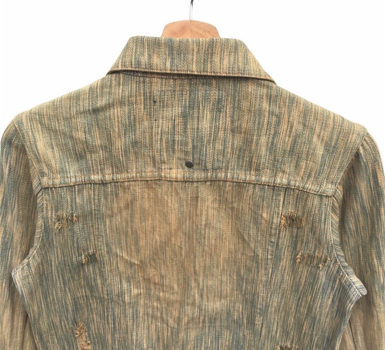 Enyce Vtg Distressed Lady Enyce Hickory Acid Wash Denim Jacket Size US S / EU 44-46 / 1 - 10 Thumbnail