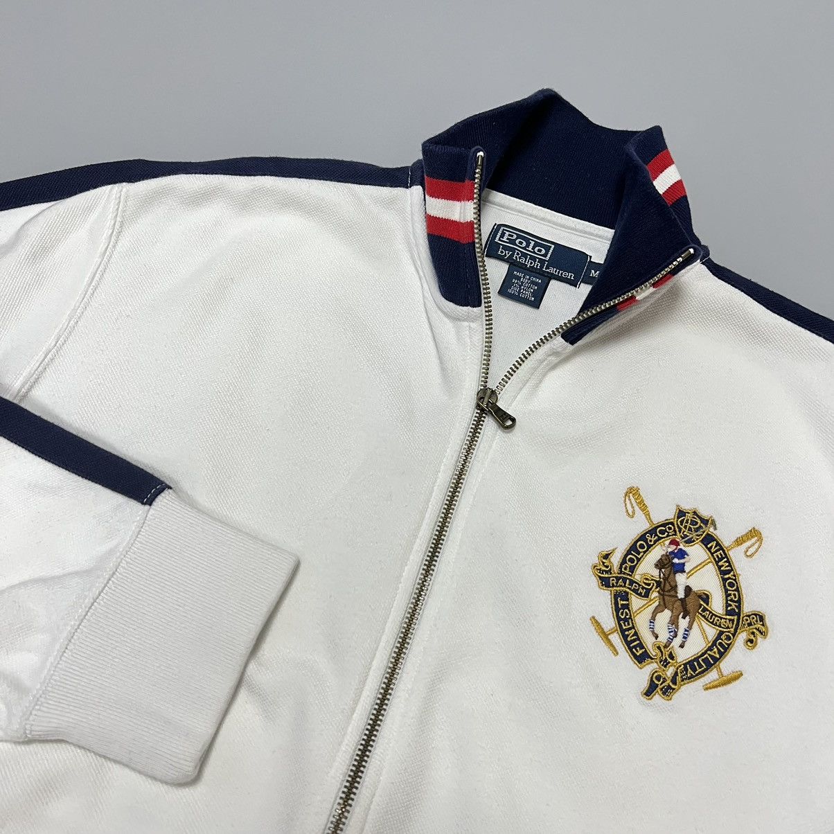 Polo Ralph Lauren × Ralph Lauren × Vintage Polo Ralph Lauren Zip sweatshirt Vintage track top Y2K hype Size US M / EU 48-50 / 2 - 6 Thumbnail