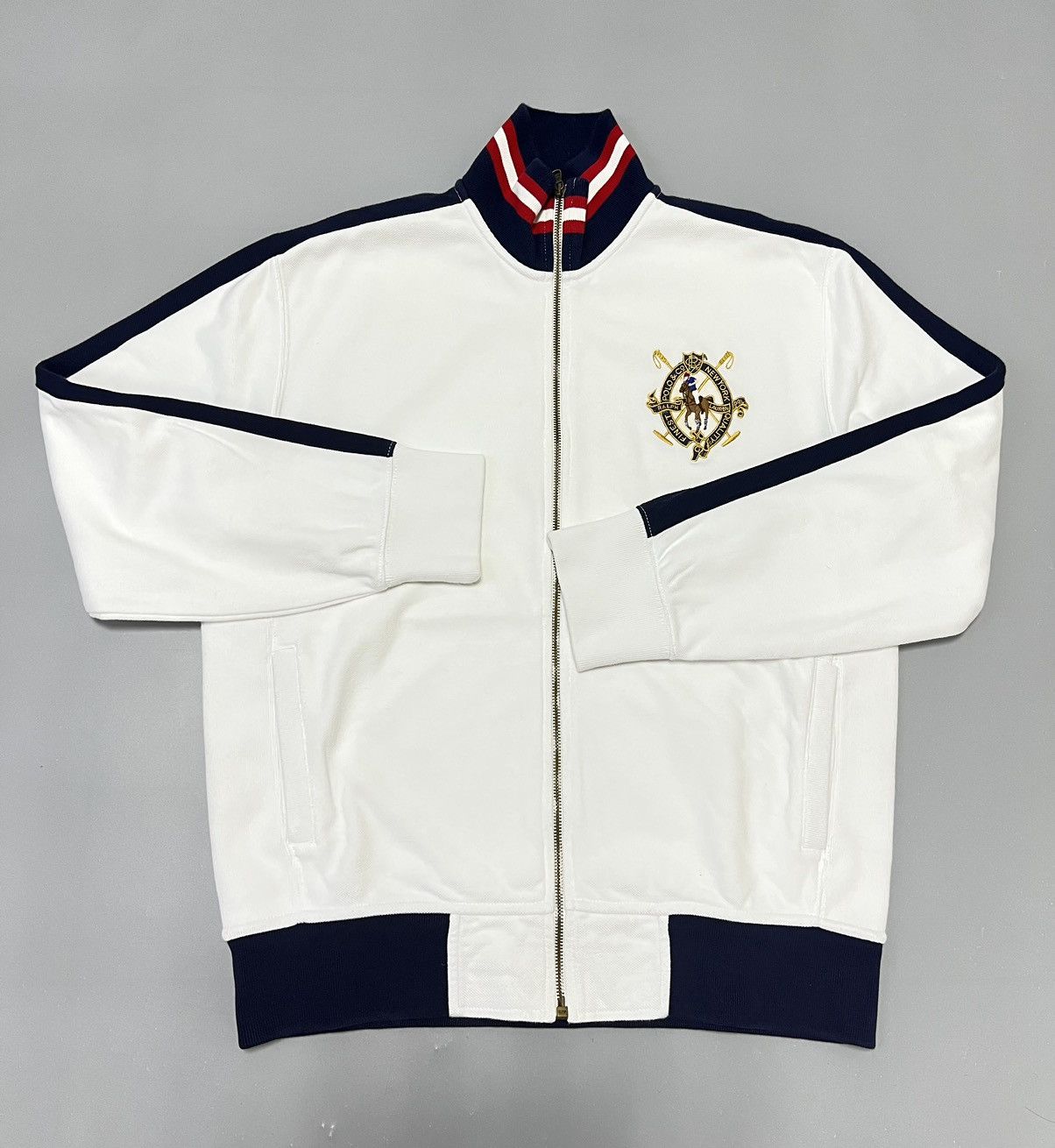 Polo Ralph Lauren × Ralph Lauren × Vintage Polo Ralph Lauren Zip sweatshirt Vintage track top Y2K hype Size US M / EU 48-50 / 2 - 3 Thumbnail
