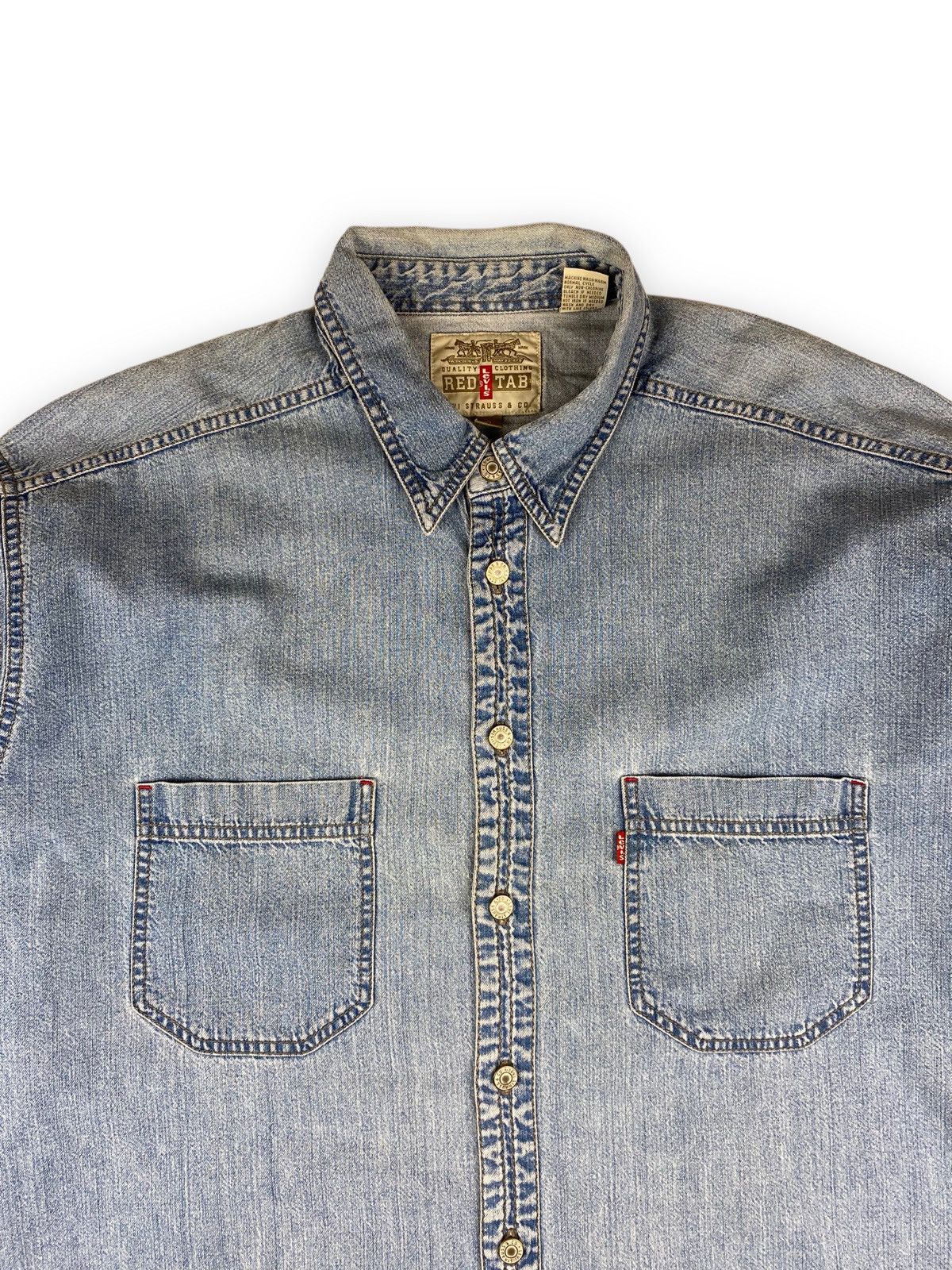 Levi's Mens Vintage Levis Long Sleeve T Shirt Denim Size XL Size US XL / EU 56 / 4 - 4 Thumbnail