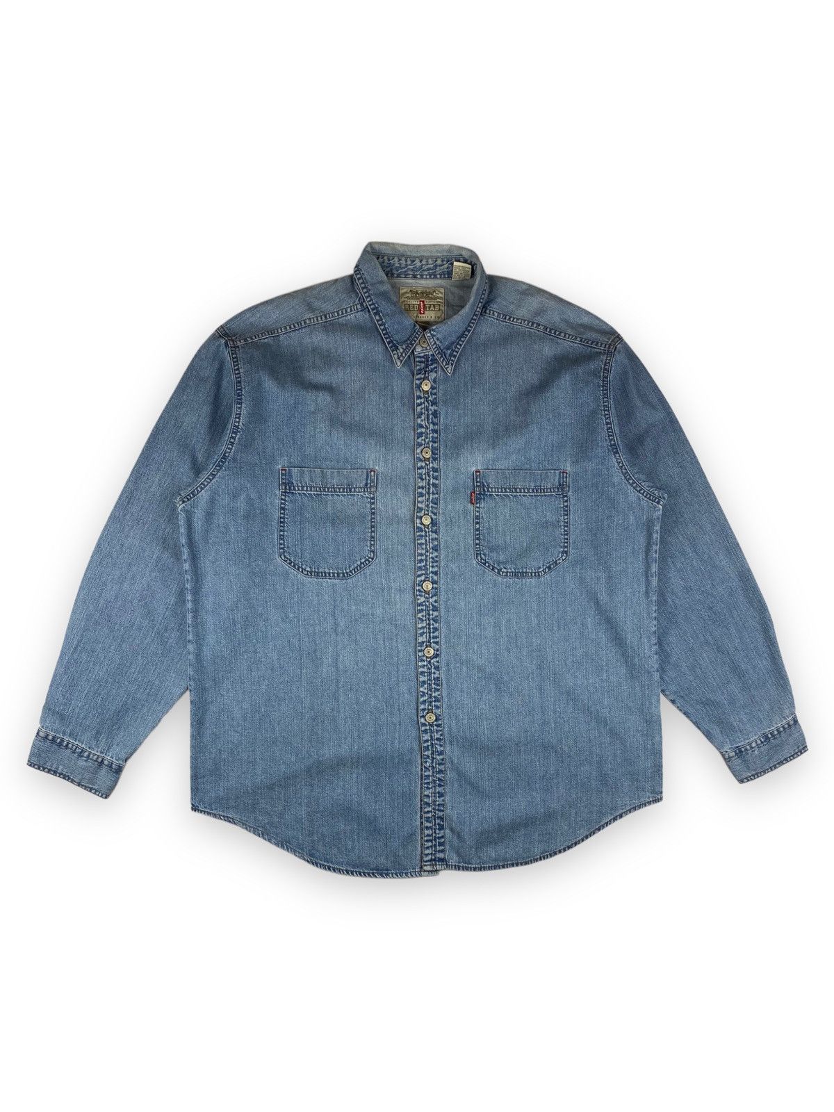 Levi's Mens Vintage Levis Long Sleeve T Shirt Denim Size XL Size US XL / EU 56 / 4 - 1 Thumbnail