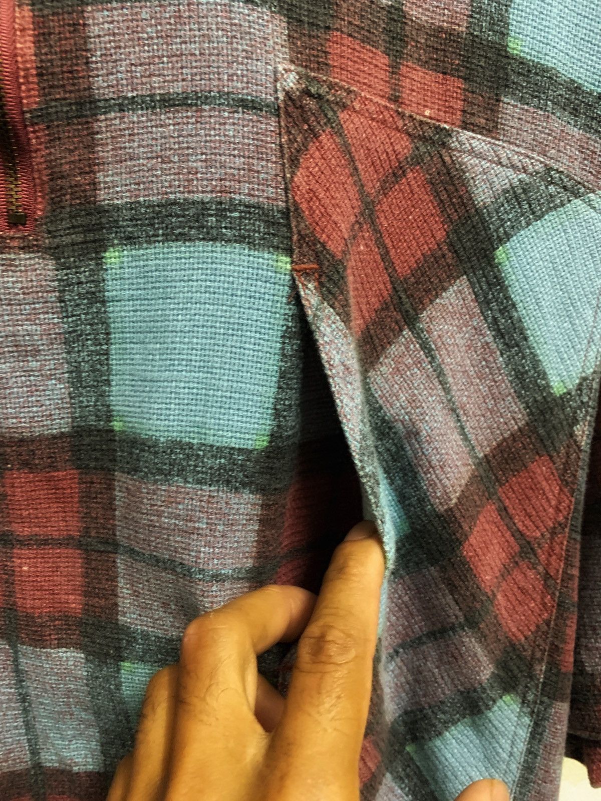 Japanese Brand × Vintage Vintage Half Zipper Neck Shirt. Size US L / EU 52-54 / 3 - 4 Thumbnail