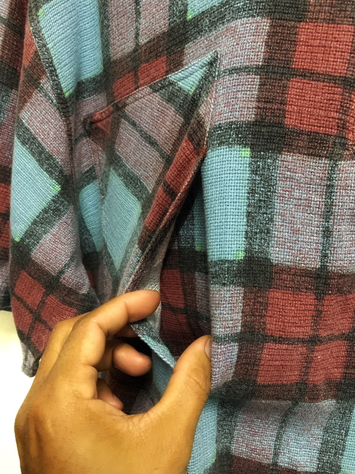 Japanese Brand × Vintage Vintage Half Zipper Neck Shirt. Size US L / EU 52-54 / 3 - 3 Thumbnail