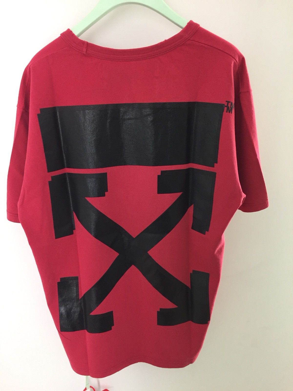 Champion × Off-White Short sleeve tee red Size US M / EU 48-50 / 2 - 2 Thumbnail