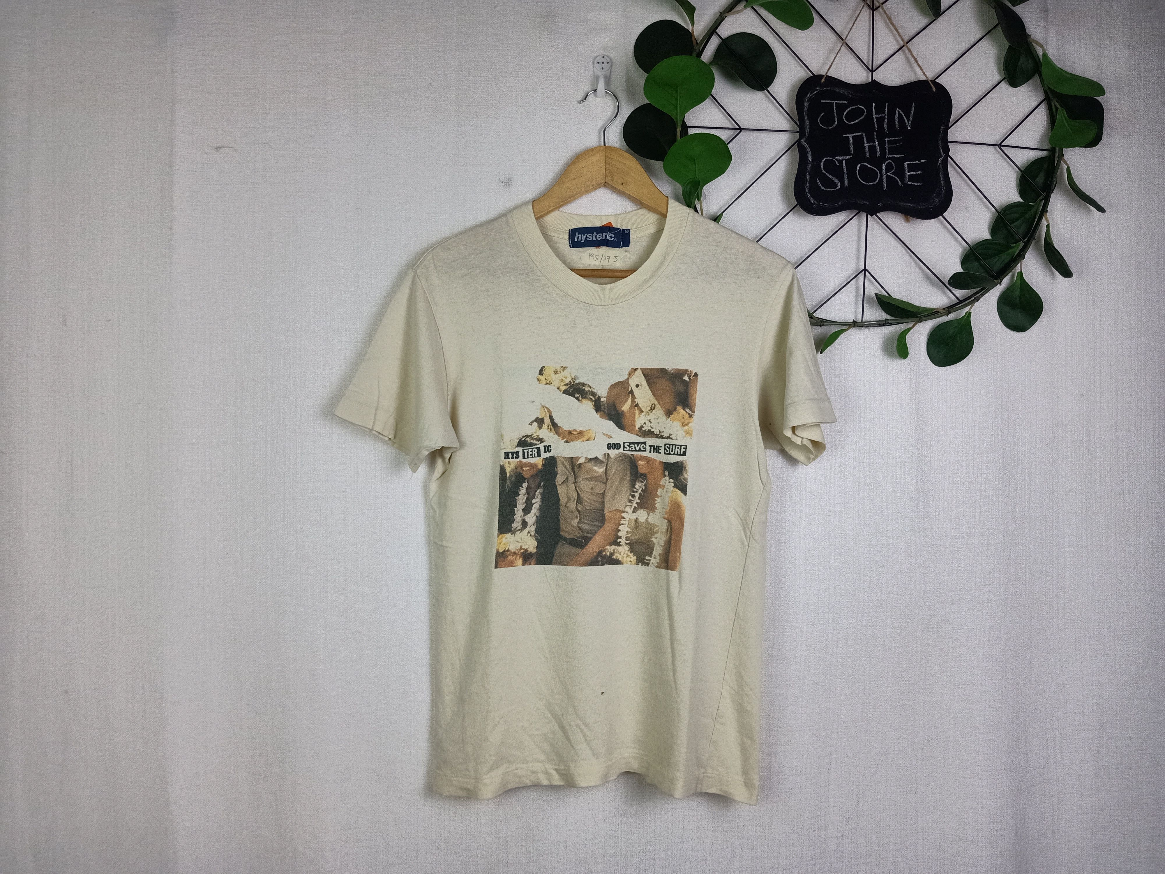 Vintage hysteric glamour tee hysteric god save the surf