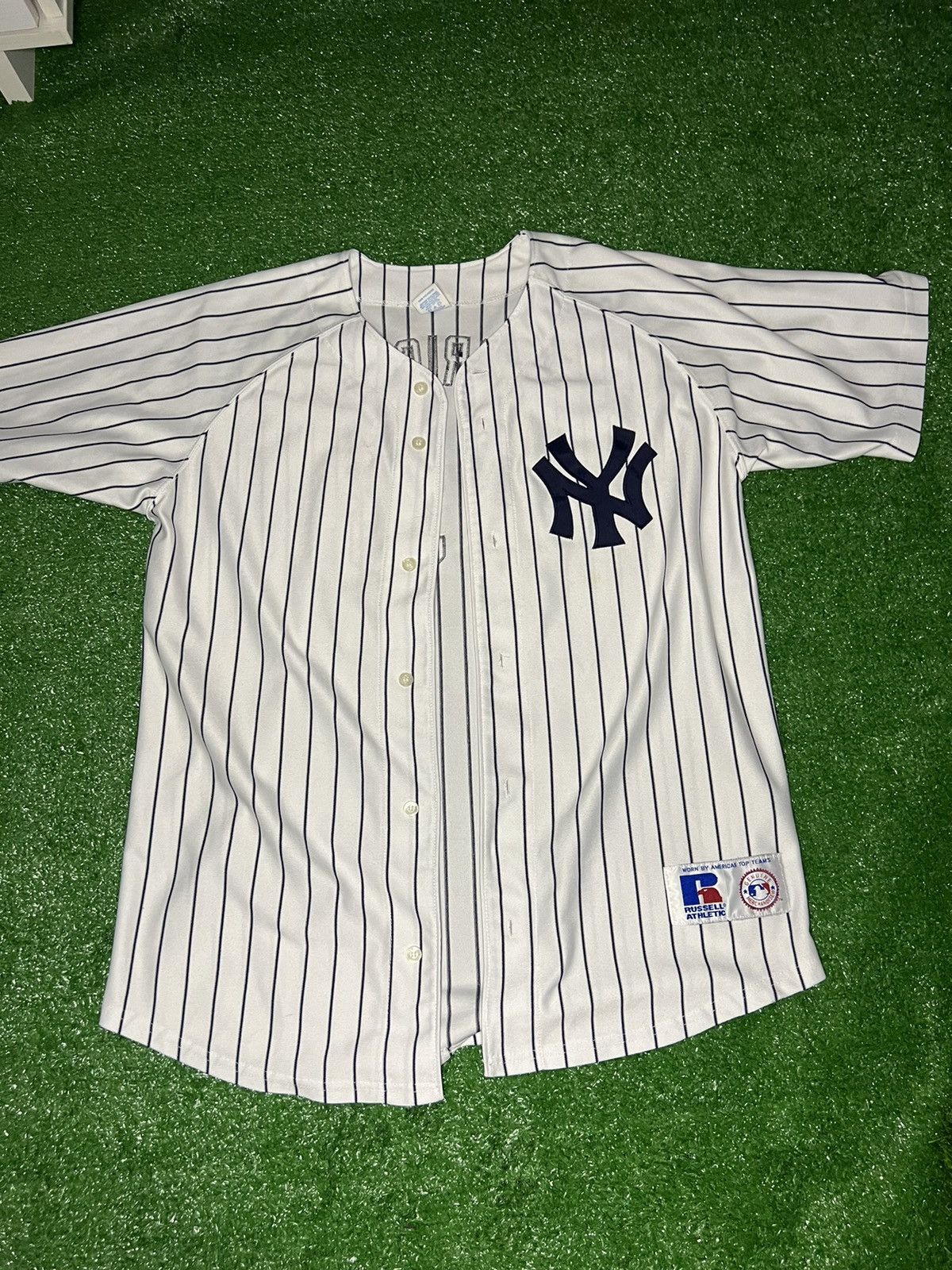 VINTAGE ALEX RODRIGUEZ #13 NY YANKEES RUSSELL ATHLETIC JERSEY