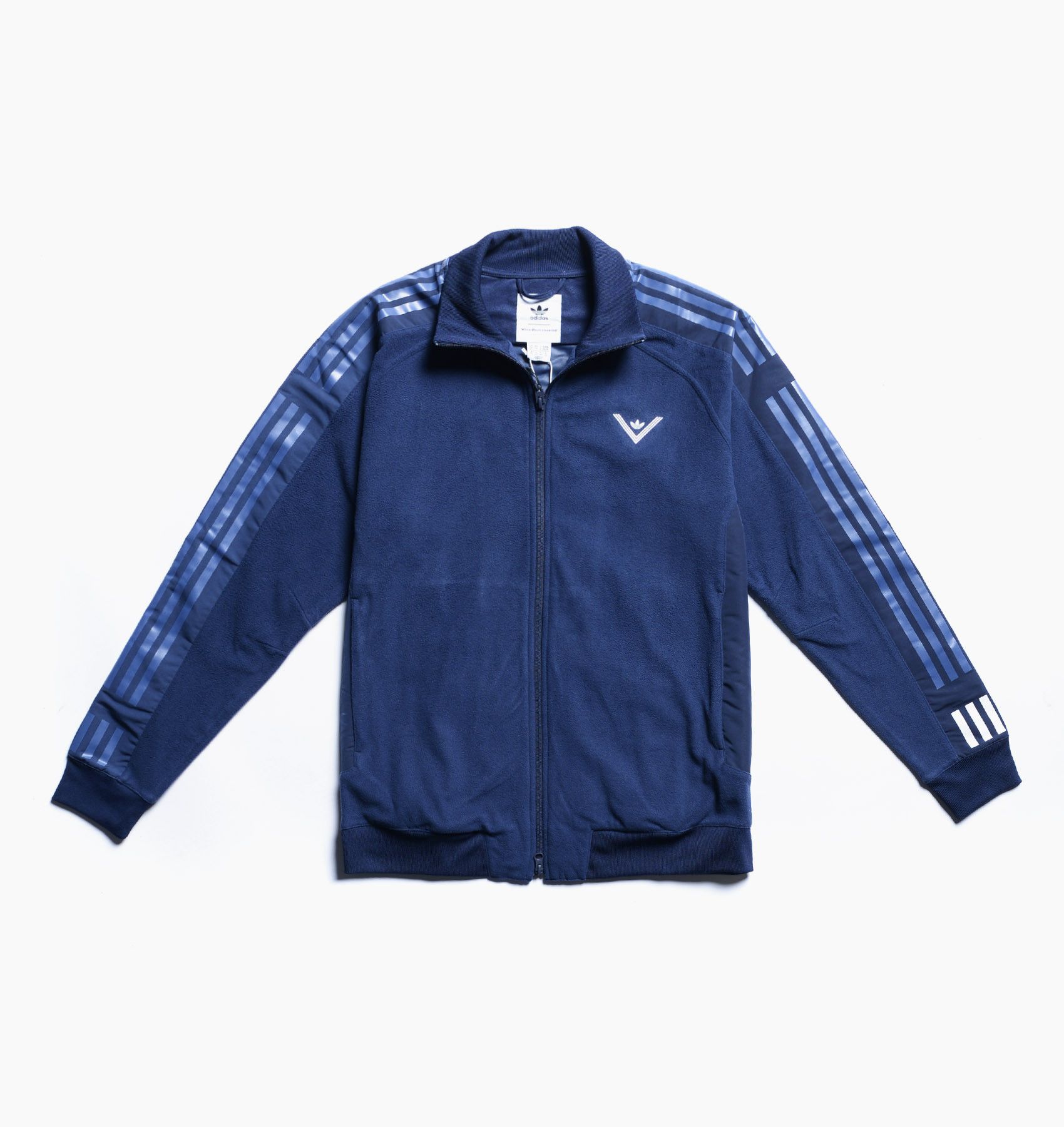 Adidas originals x white mountaineering mens hooded track top collegiate navy clearance