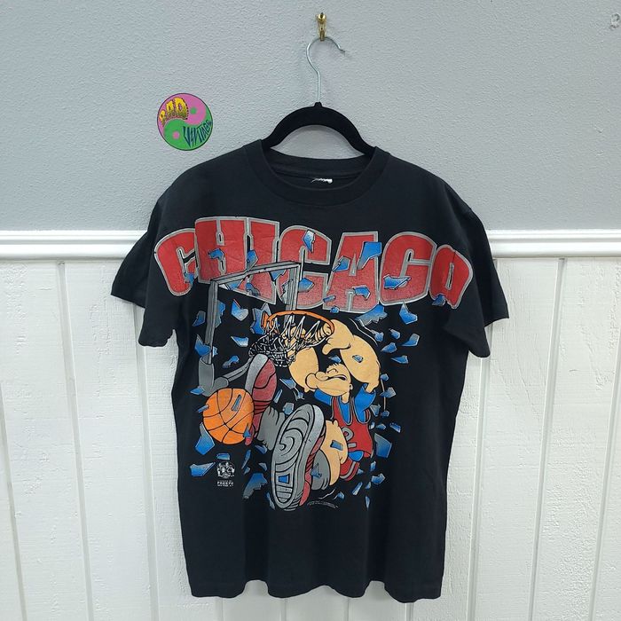Vintage Vintage 1993 Popeye the Sailor Man Chicago Slam Dunk T-shirt ...