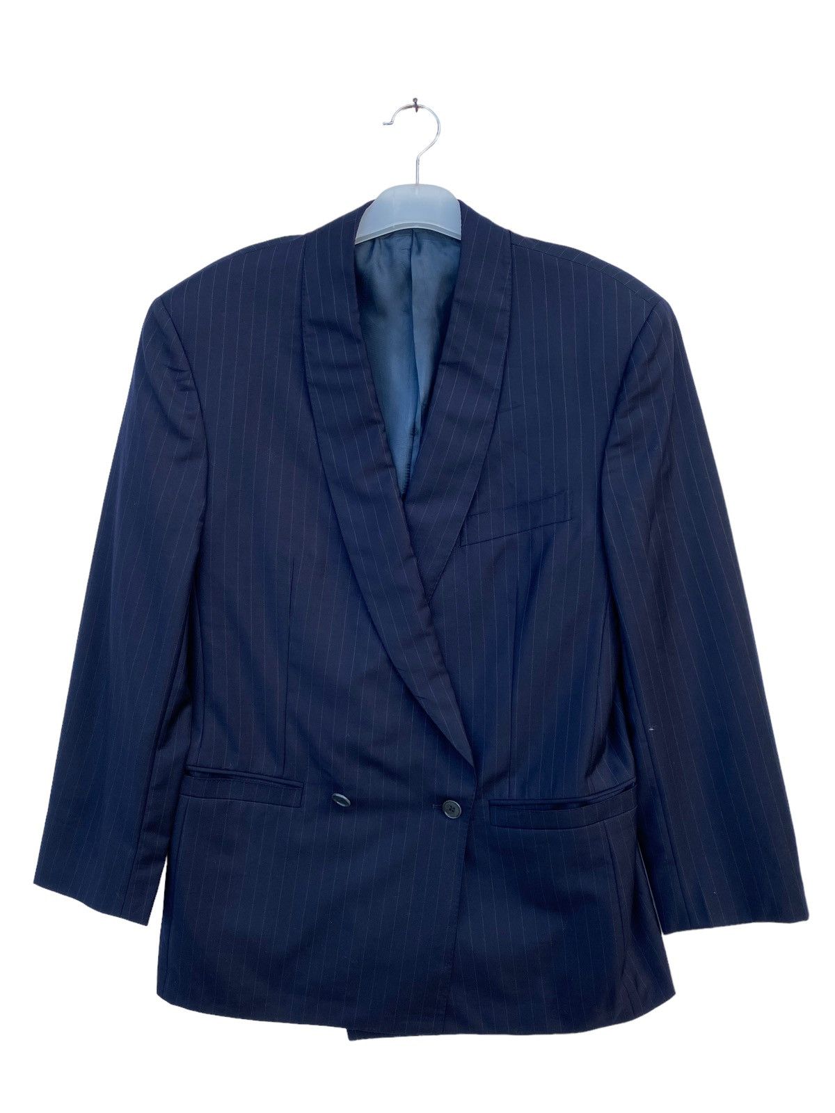 Versace Vintage Gianni Versace Pinstripe Double Breast Blazer Jacket Size 44R - 1 Thumbnail