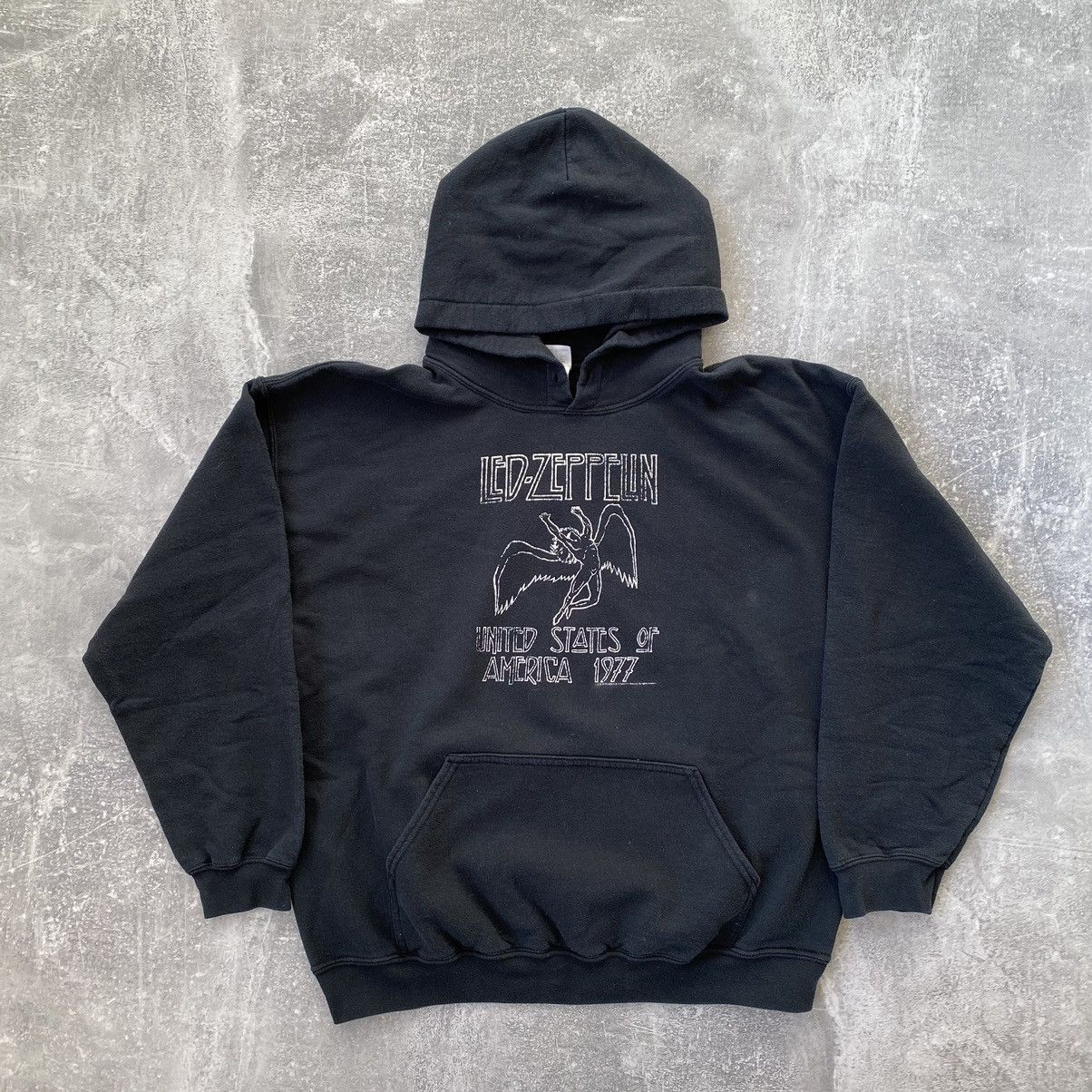 Band Tees × Led Zeppelin × Vintage Vintage Led-Zeppelin United States Of America 1977 Hoodie Size US L / EU 52-54 / 3 - 1 Thumbnail