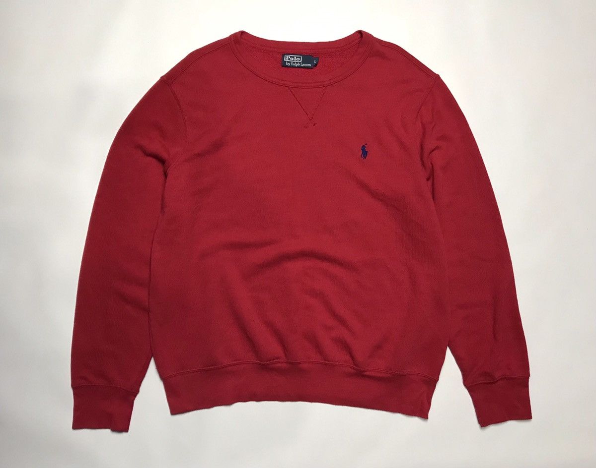 Polo Ralph Lauren RL Vintage Red Sweatshirt Size US L / EU 52-54 / 3 - 1 Thumbnail