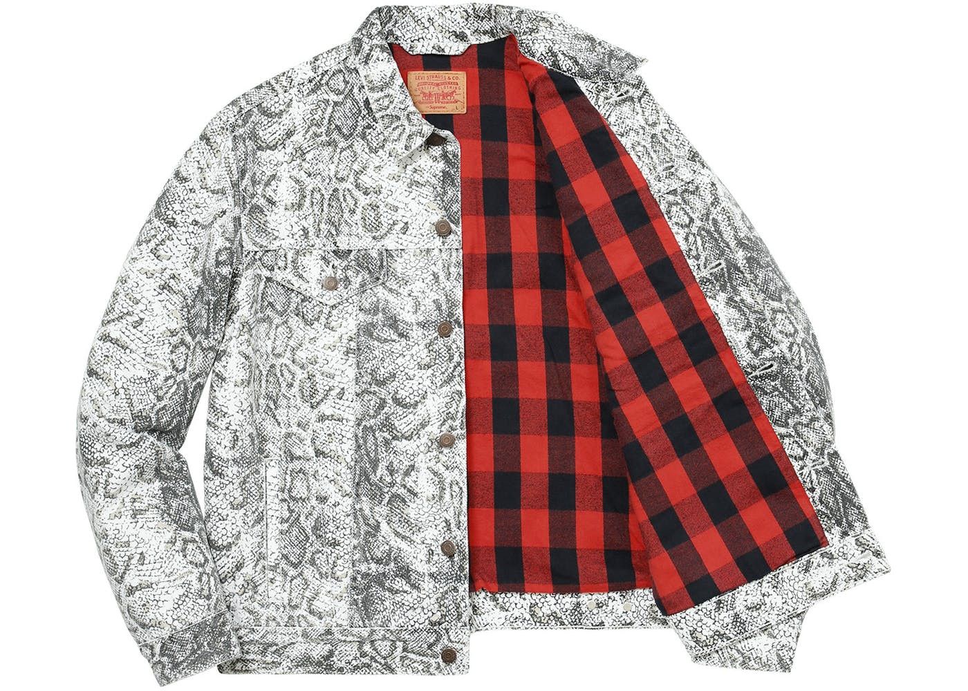 Supreme Snakeskin Trucker Jacket | Grailed