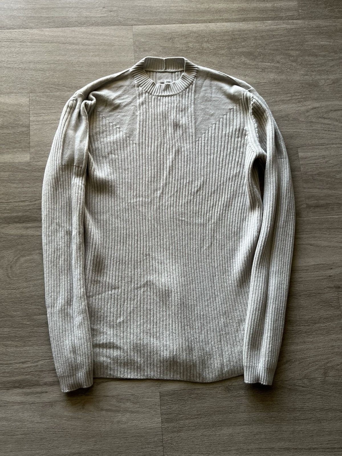 image of Rick Owens Oyster Fisherman Sweater, Men's (Size XL)