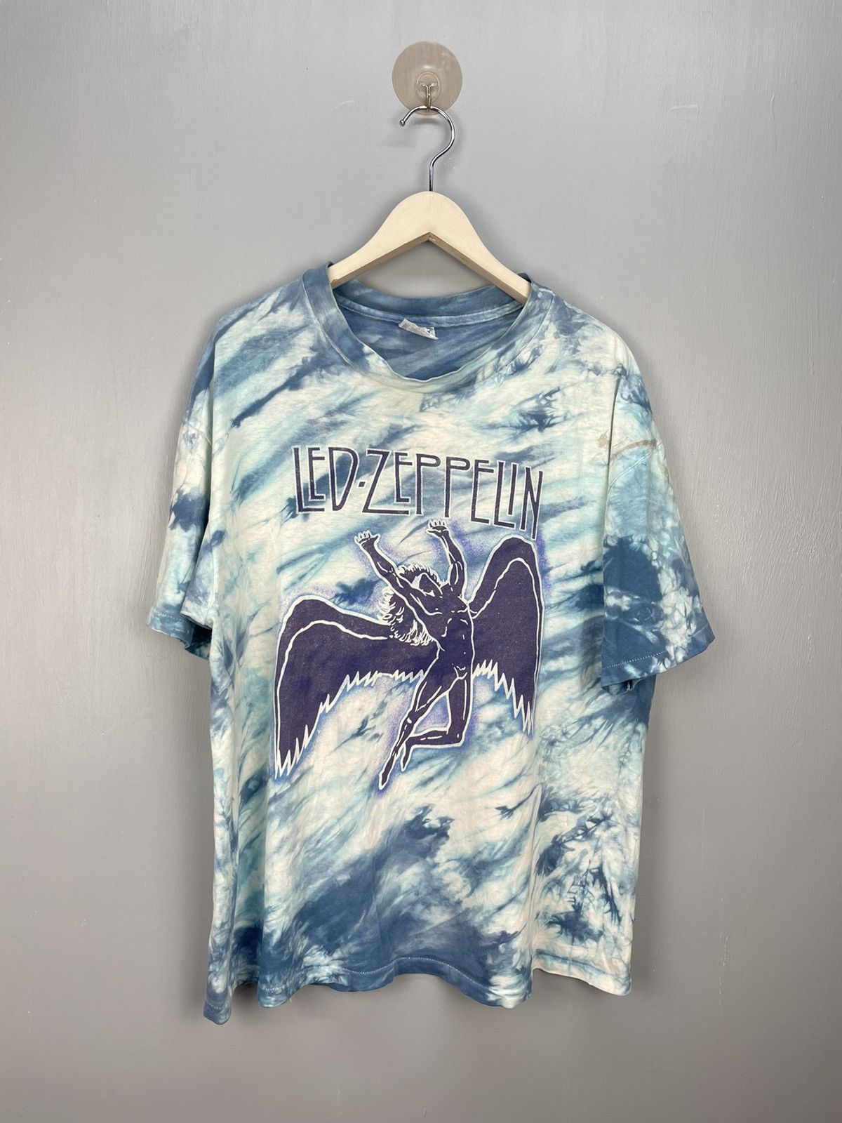 Band Tees Vintage 80s Led Zeppelin tie dye rock band t shirt Size US XL / EU 56 / 4 - 1 Thumbnail