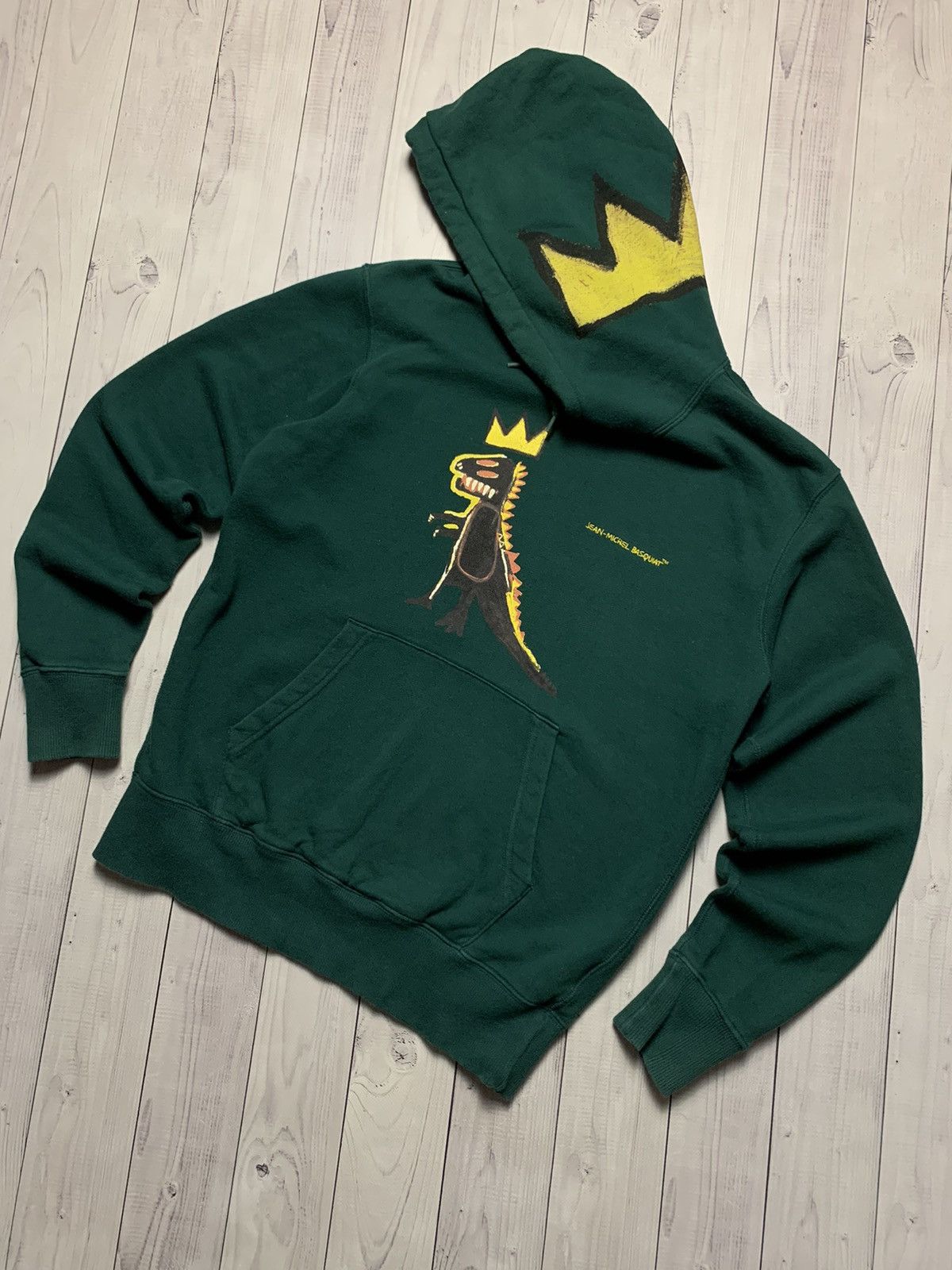 Jean-Michel Basquiat × Other Jean Michel Basquiat green hoodie rare size S logo dragon Size US S / EU 44-46 / 1 - 2 Thumbnail