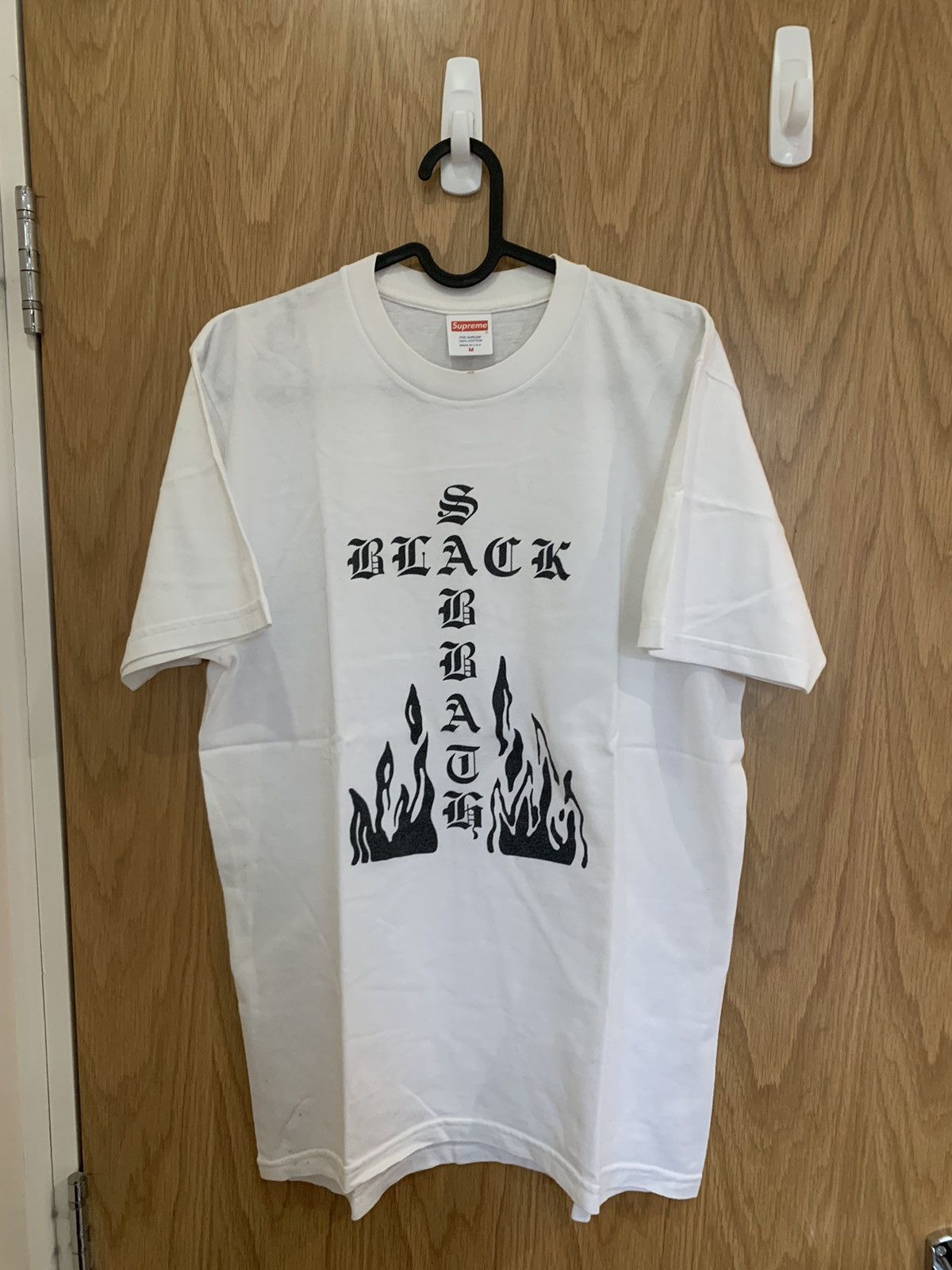 Supreme Black Sabbath Cross Tee White