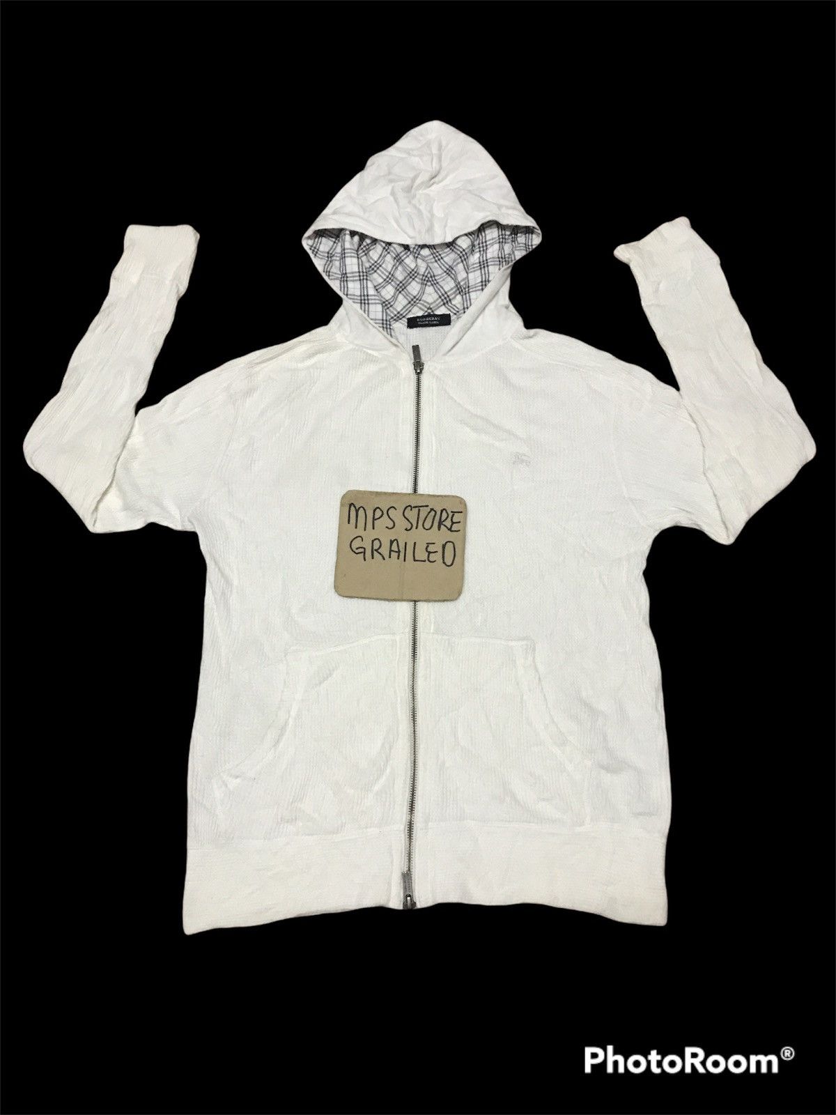 Black Label BURBERRY BLACK LABEL ZIPPER HOODIE Size US L / EU 52-54 / 3 - 2 Thumbnail