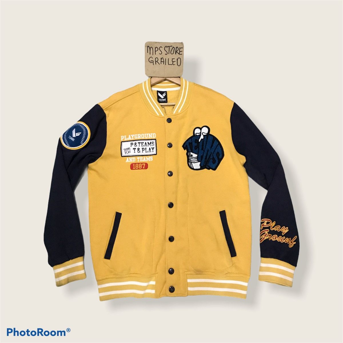 Japanese Brand TEAMS ATHL DIV. POLHAM VARSITY JACKET Size US L / EU 52-54 / 3 - 1 Thumbnail