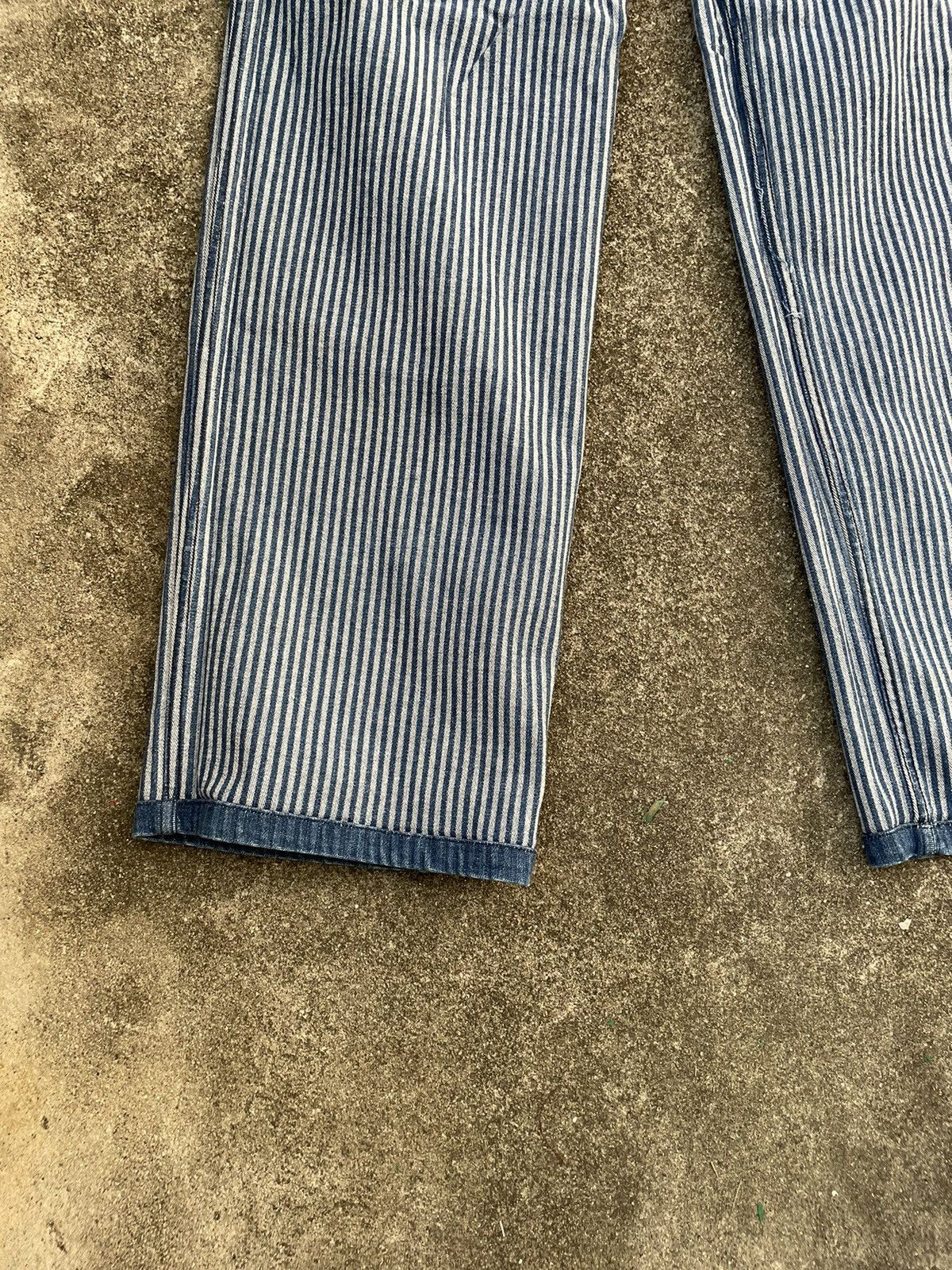 Indigo × Vintage Vintage Baggy Indigo Drawstring Stretchable Reversible Pants Size US 42 / EU 58 - 23 Thumbnail