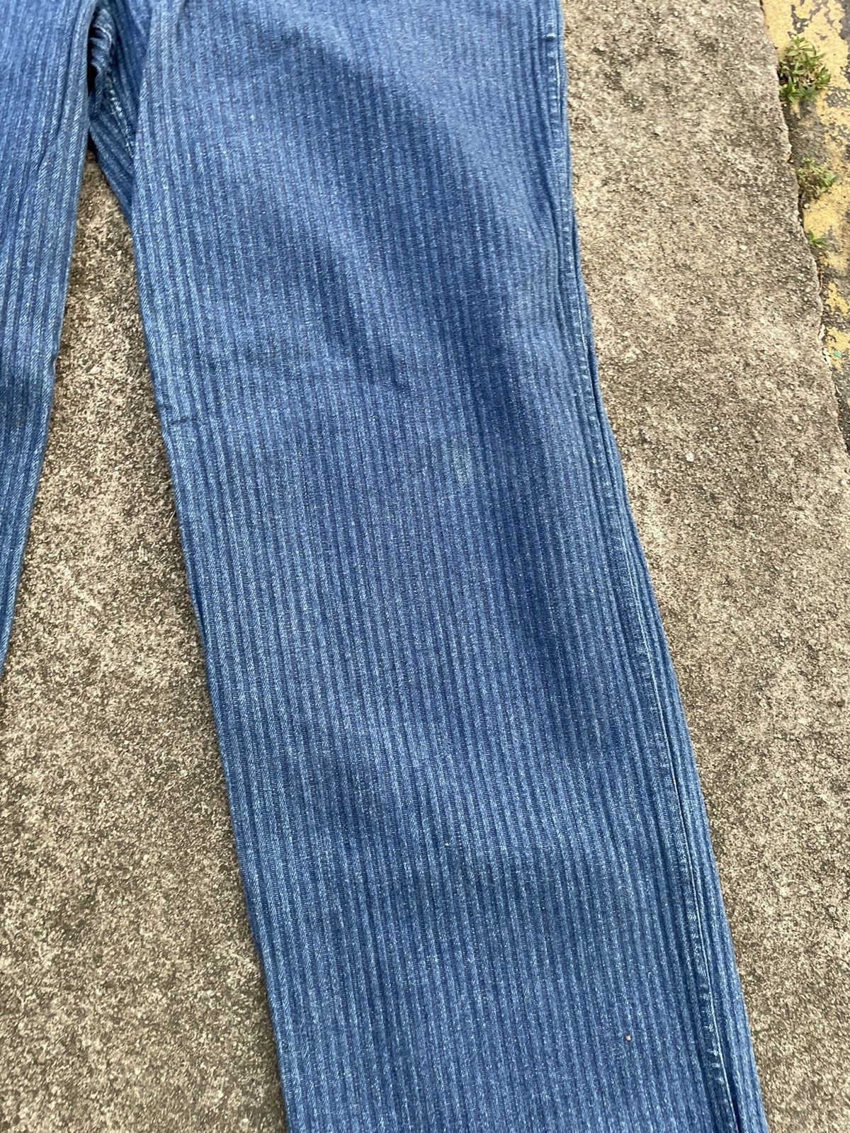 Indigo × Vintage Vintage Baggy Indigo Drawstring Stretchable Reversible Pants Size US 42 / EU 58 - 7 Thumbnail
