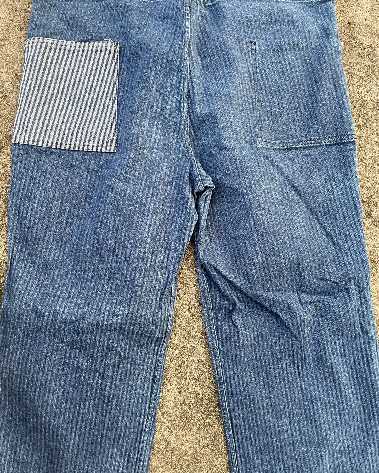 Indigo × Vintage Vintage Baggy Indigo Drawstring Stretchable Reversible Pants Size US 42 / EU 58 - 13 Thumbnail