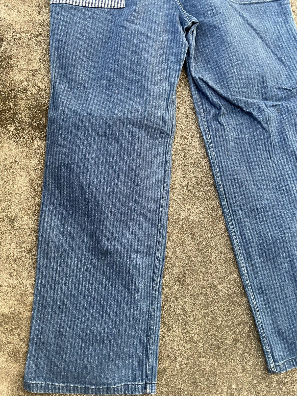 Indigo × Vintage Vintage Baggy Indigo Drawstring Stretchable Reversible Pants Size US 42 / EU 58 - 14 Thumbnail