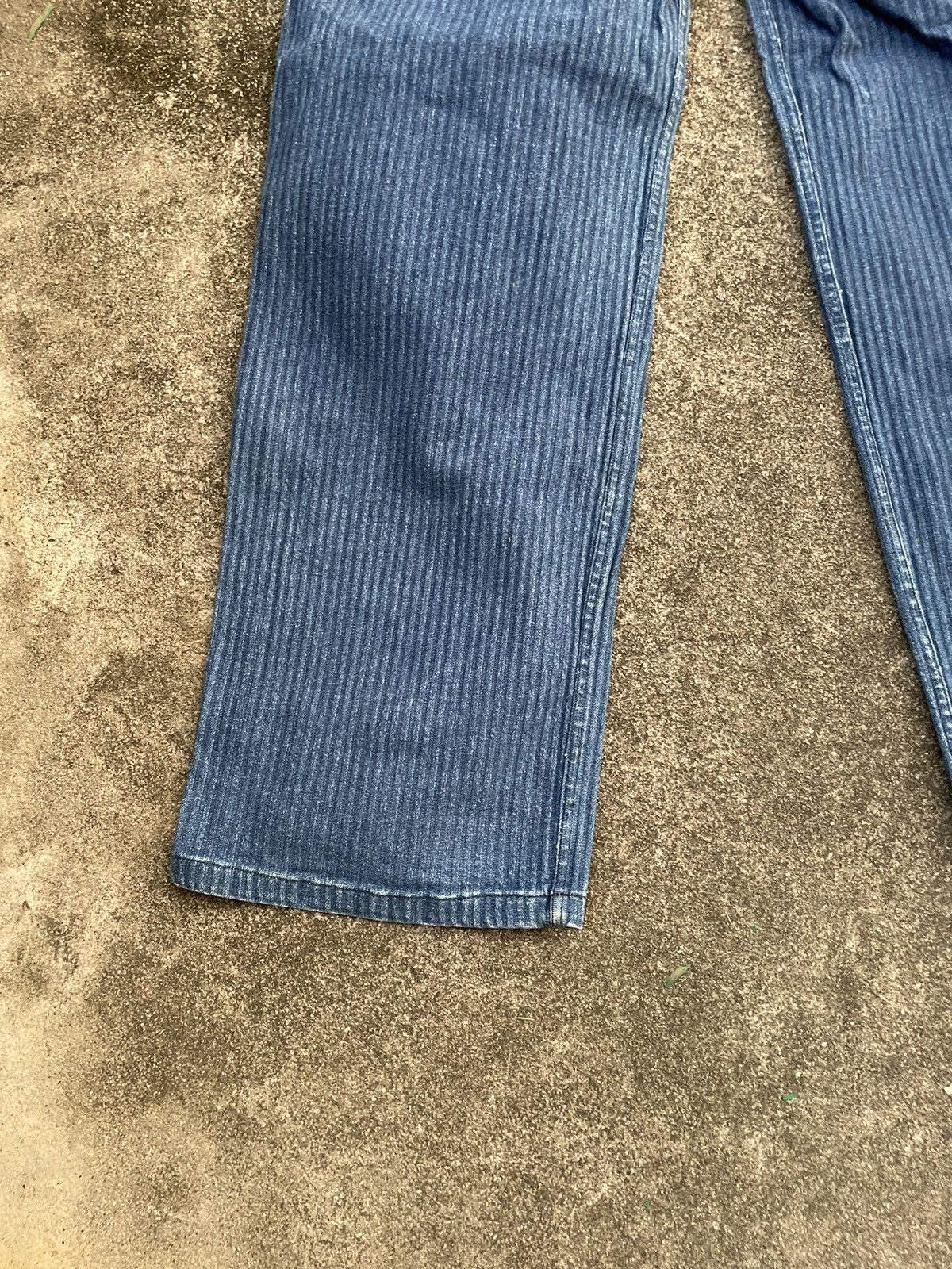 Indigo × Vintage Vintage Baggy Indigo Drawstring Stretchable Reversible Pants Size US 42 / EU 58 - 17 Thumbnail