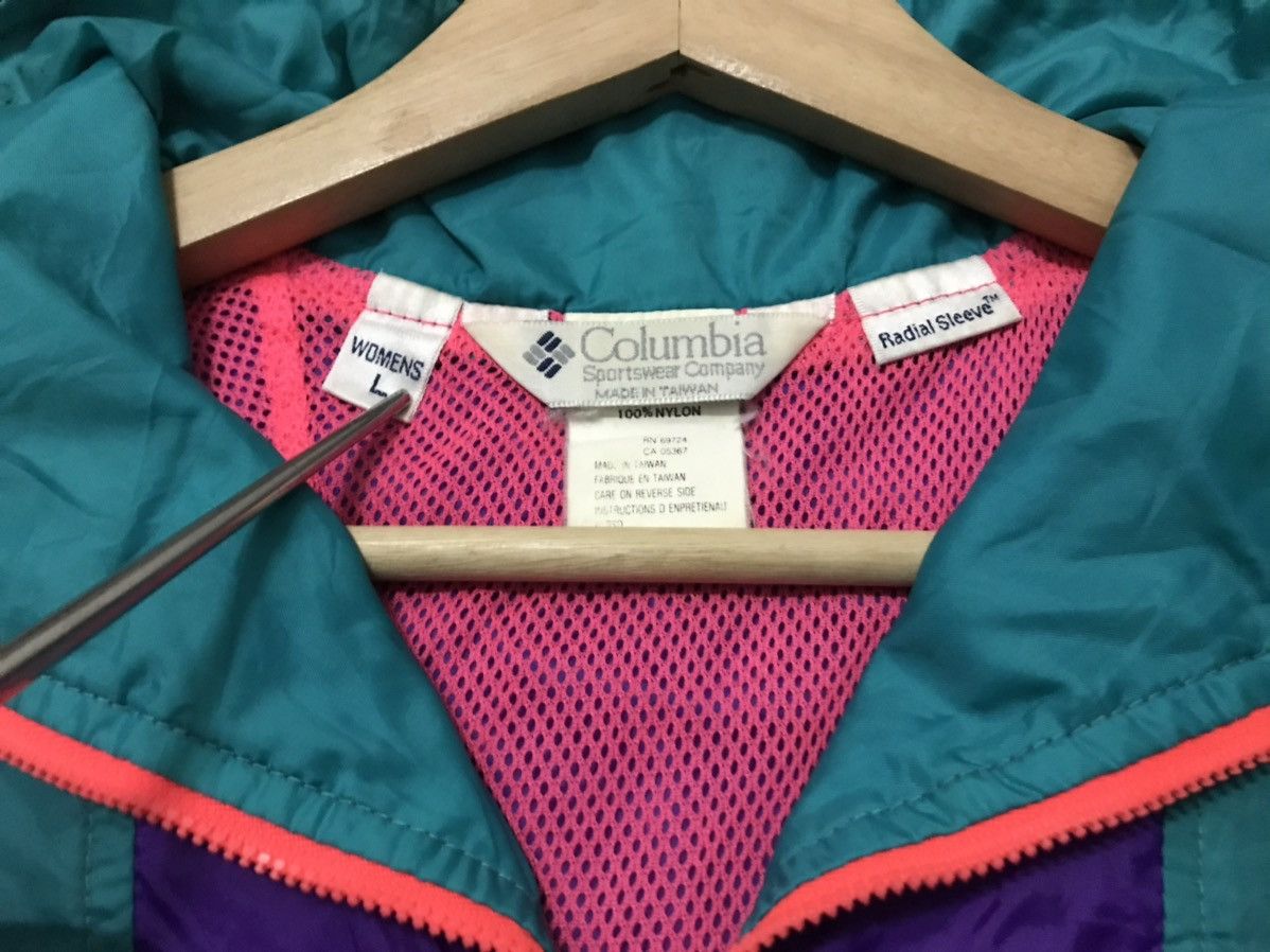 Columbia × Vintage Columbia Sportwear Windbreaker Radial Sleeve Multicolour Size US L / EU 52-54 / 3 - 12 Thumbnail