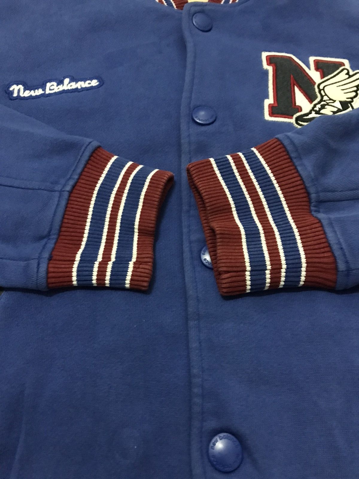 New Balance NEW BALANCE EMBROIDERY LOGO VARSITY JACKET Size US M / EU 48-50 / 2 - 5 Thumbnail