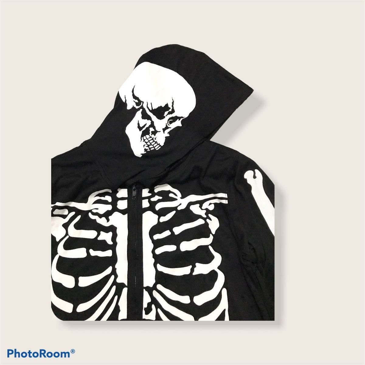 Designer DESIGNER SKELETON SWEATSHIRT HOODIE ZIPPER FULL PRINT Size US S / EU 44-46 / 1 - 9 Thumbnail