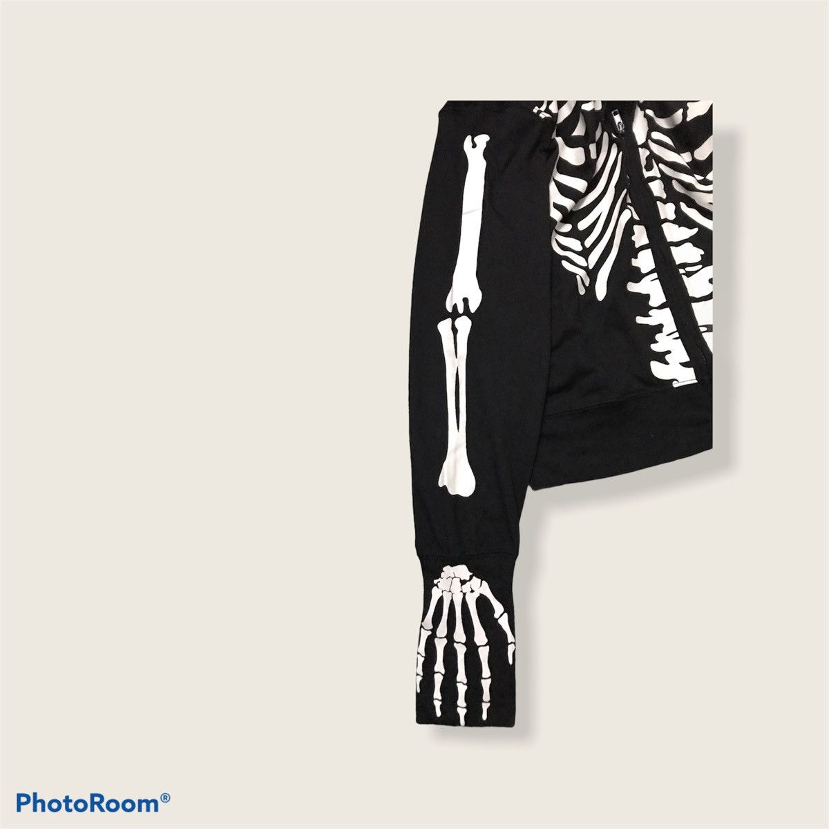 Designer DESIGNER SKELETON SWEATSHIRT HOODIE ZIPPER FULL PRINT Size US S / EU 44-46 / 1 - 6 Thumbnail
