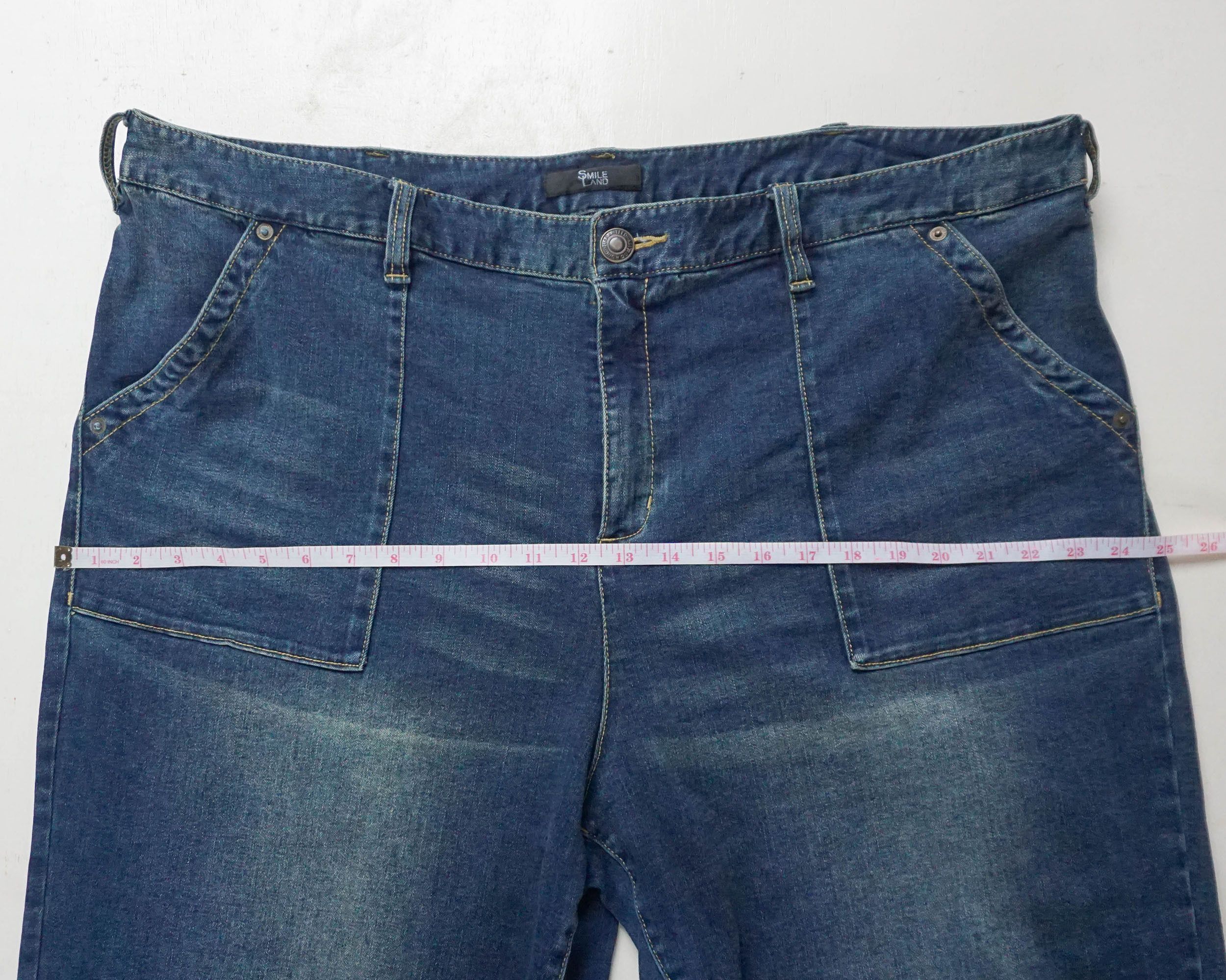 Japanese Brand SMILE LAND Big Size Extra Large 3 quarter Denim Pants Size US 43 - 9 Thumbnail