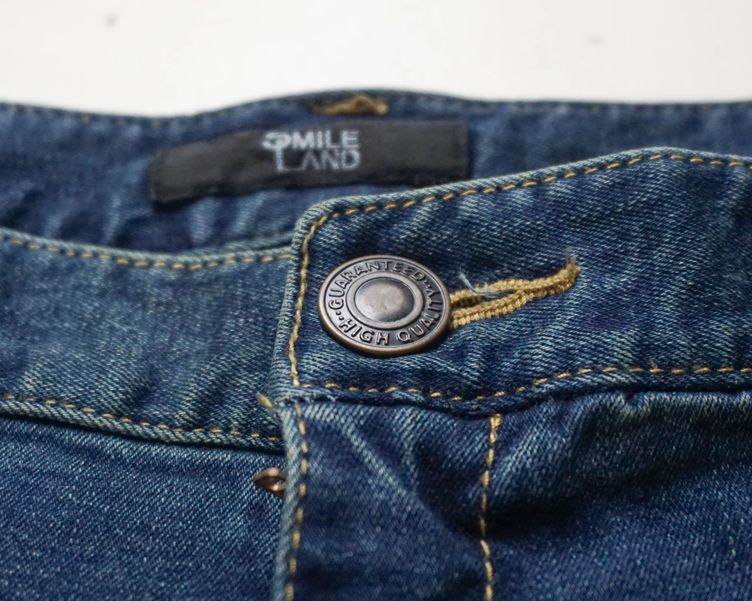 Japanese Brand SMILE LAND Big Size Extra Large 3 quarter Denim Pants Size US 43 - 5 Thumbnail