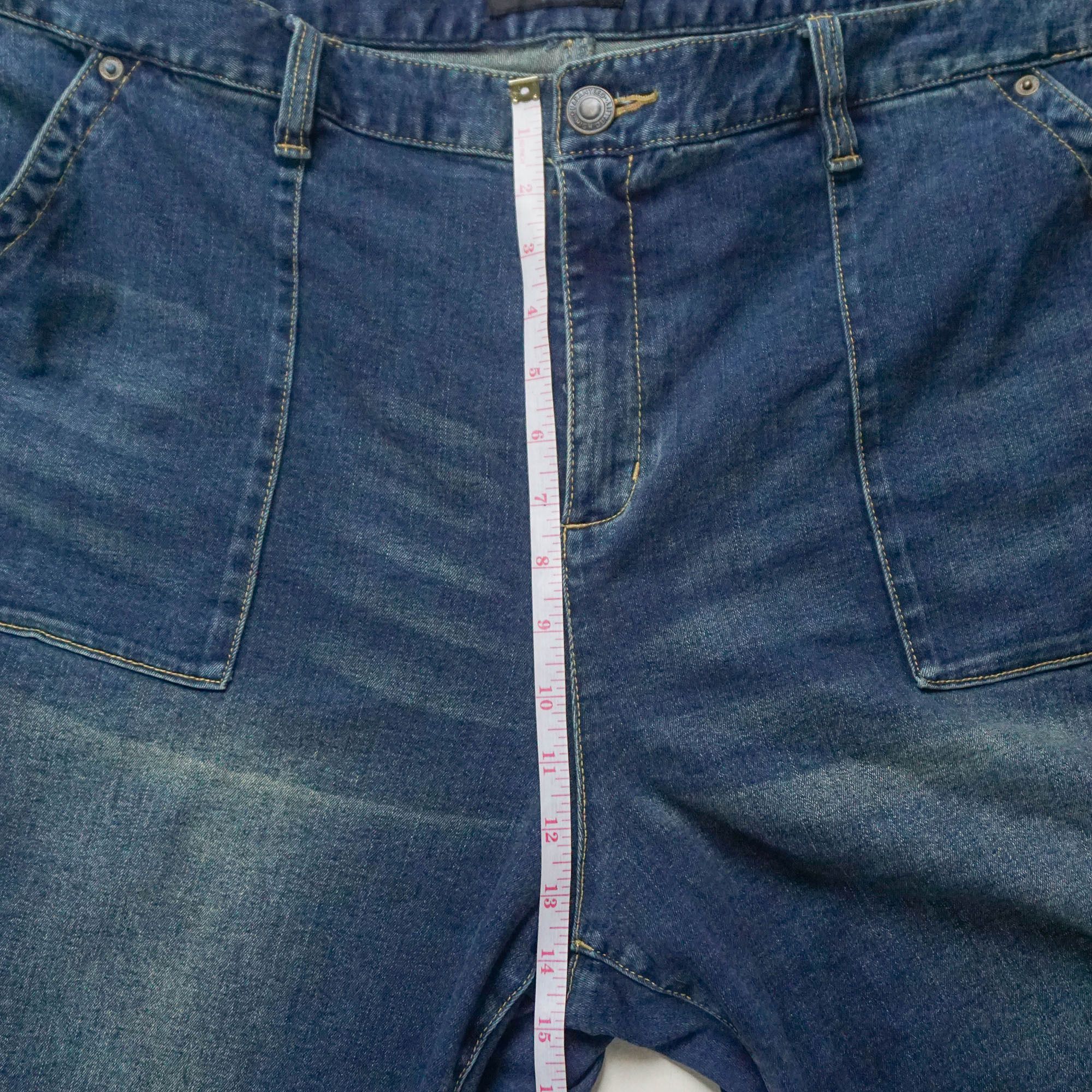 Japanese Brand SMILE LAND Big Size Extra Large 3 quarter Denim Pants Size US 43 - 11 Thumbnail