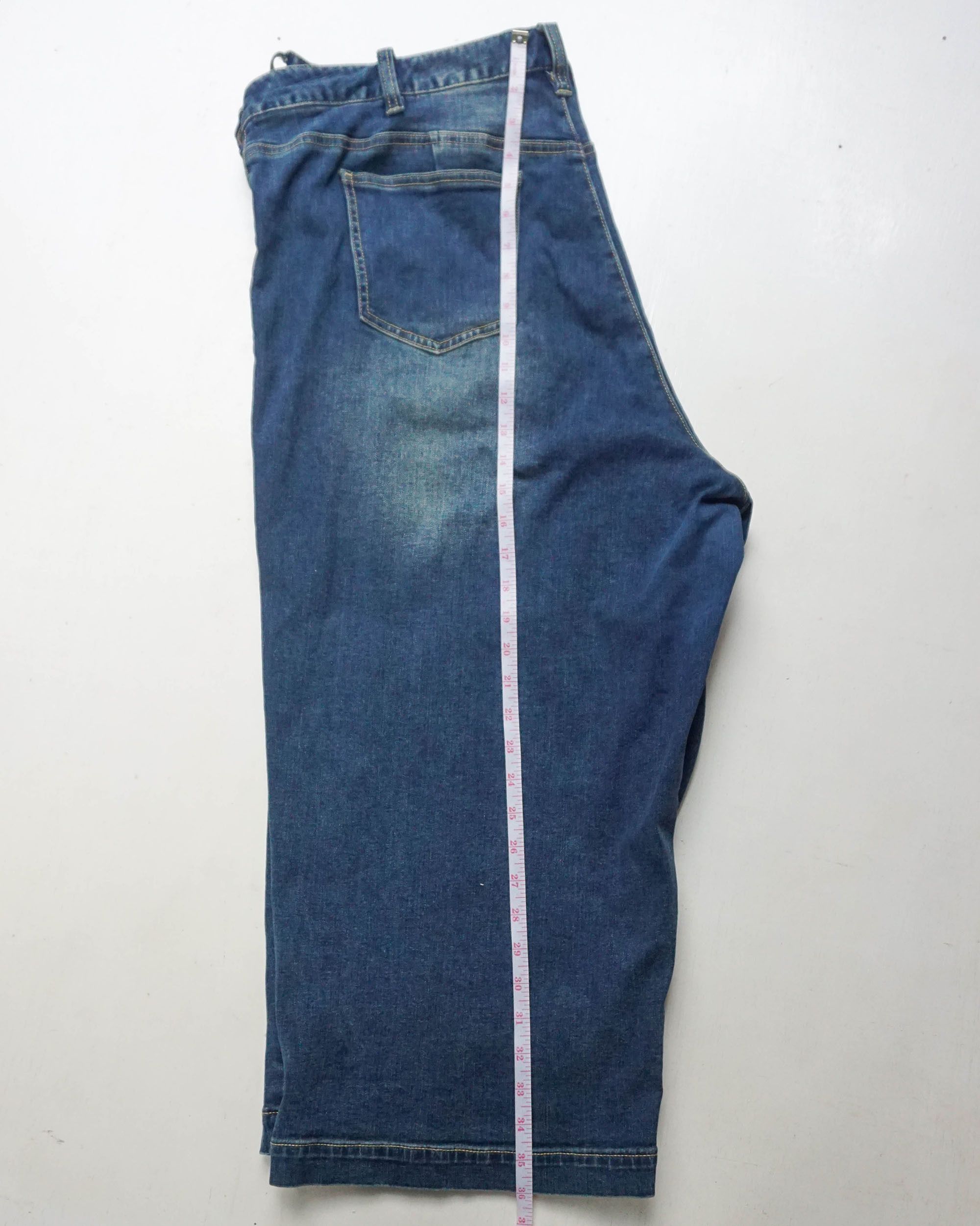 Japanese Brand SMILE LAND Big Size Extra Large 3 quarter Denim Pants Size US 43 - 15 Thumbnail