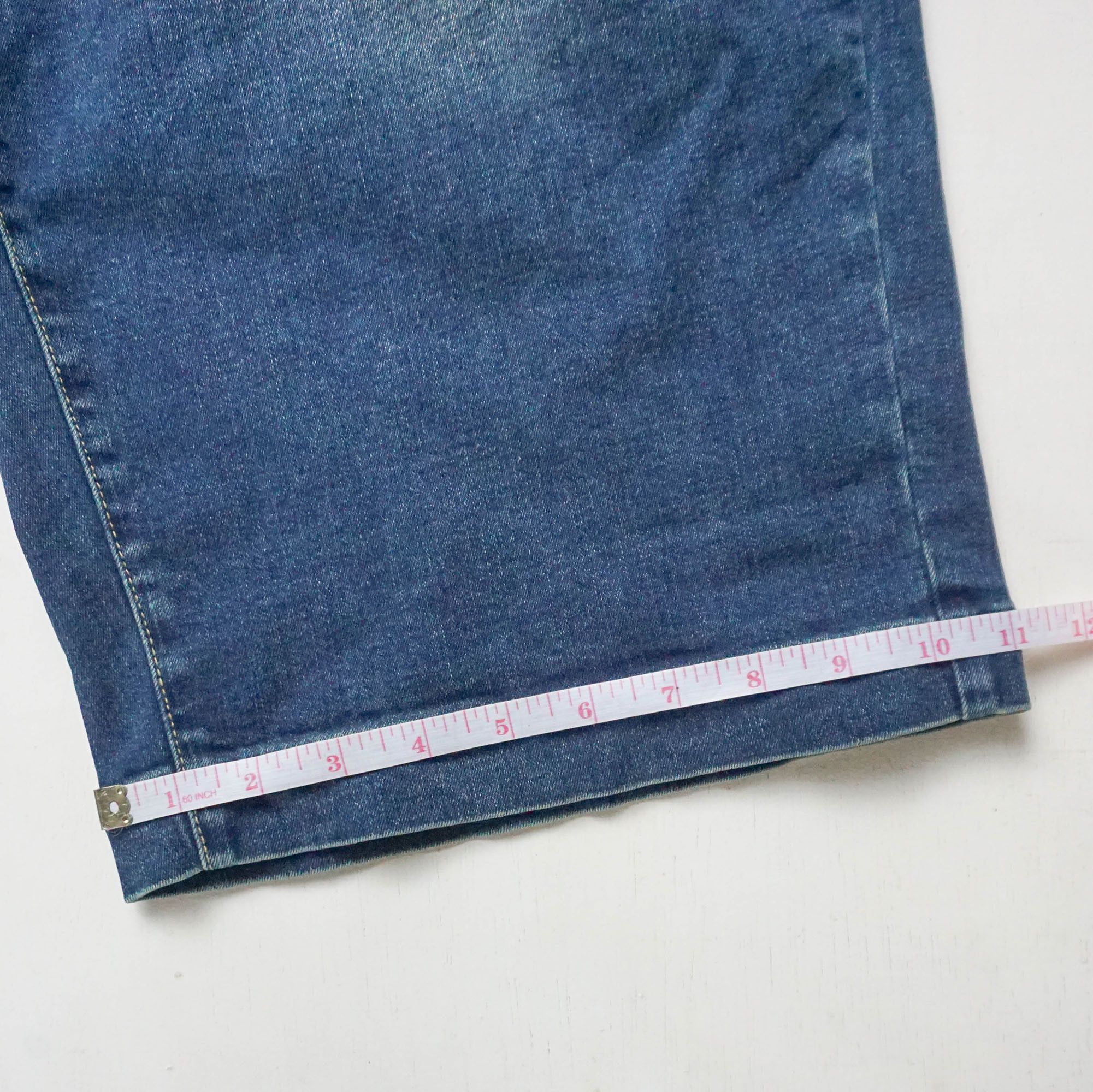 Japanese Brand SMILE LAND Big Size Extra Large 3 quarter Denim Pants Size US 43 - 16 Thumbnail