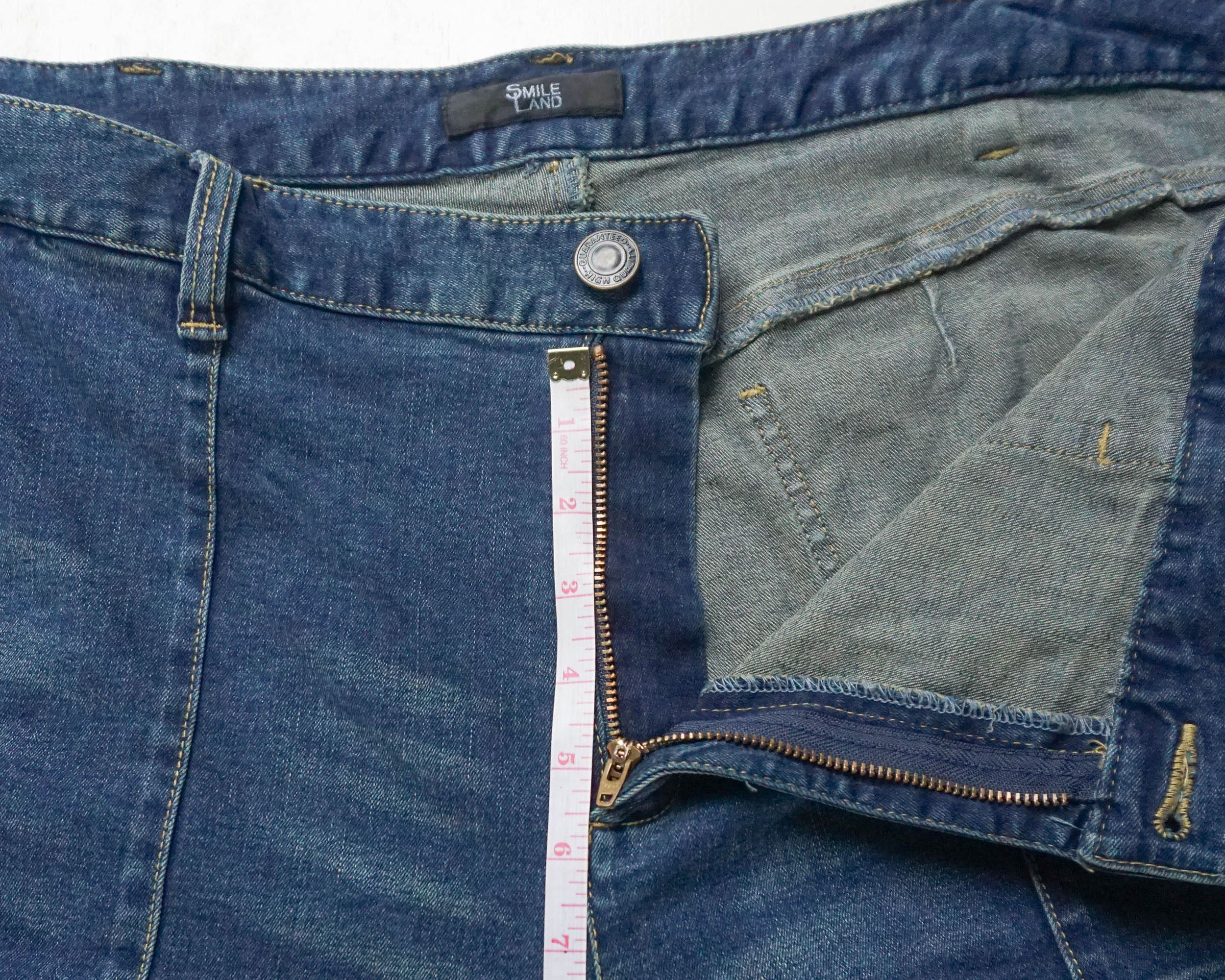 Japanese Brand SMILE LAND Big Size Extra Large 3 quarter Denim Pants Size US 43 - 13 Thumbnail