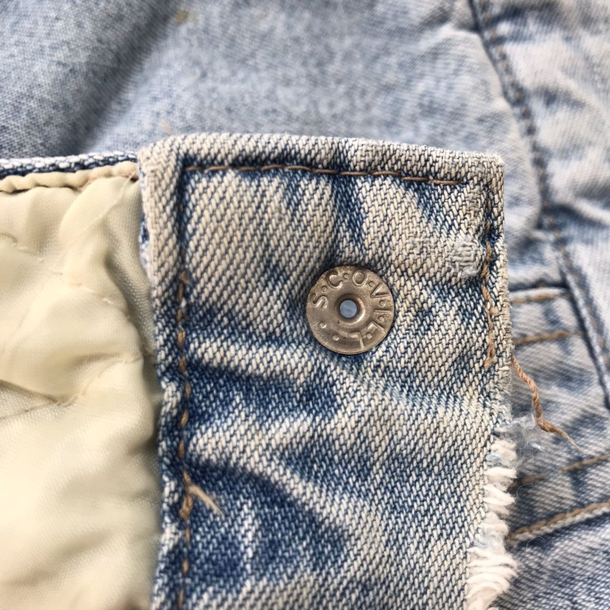 Japanese Brand G.L HEART DENIM DISTRESSED JACKET Size US L / EU 52-54 / 3 - 6 Thumbnail