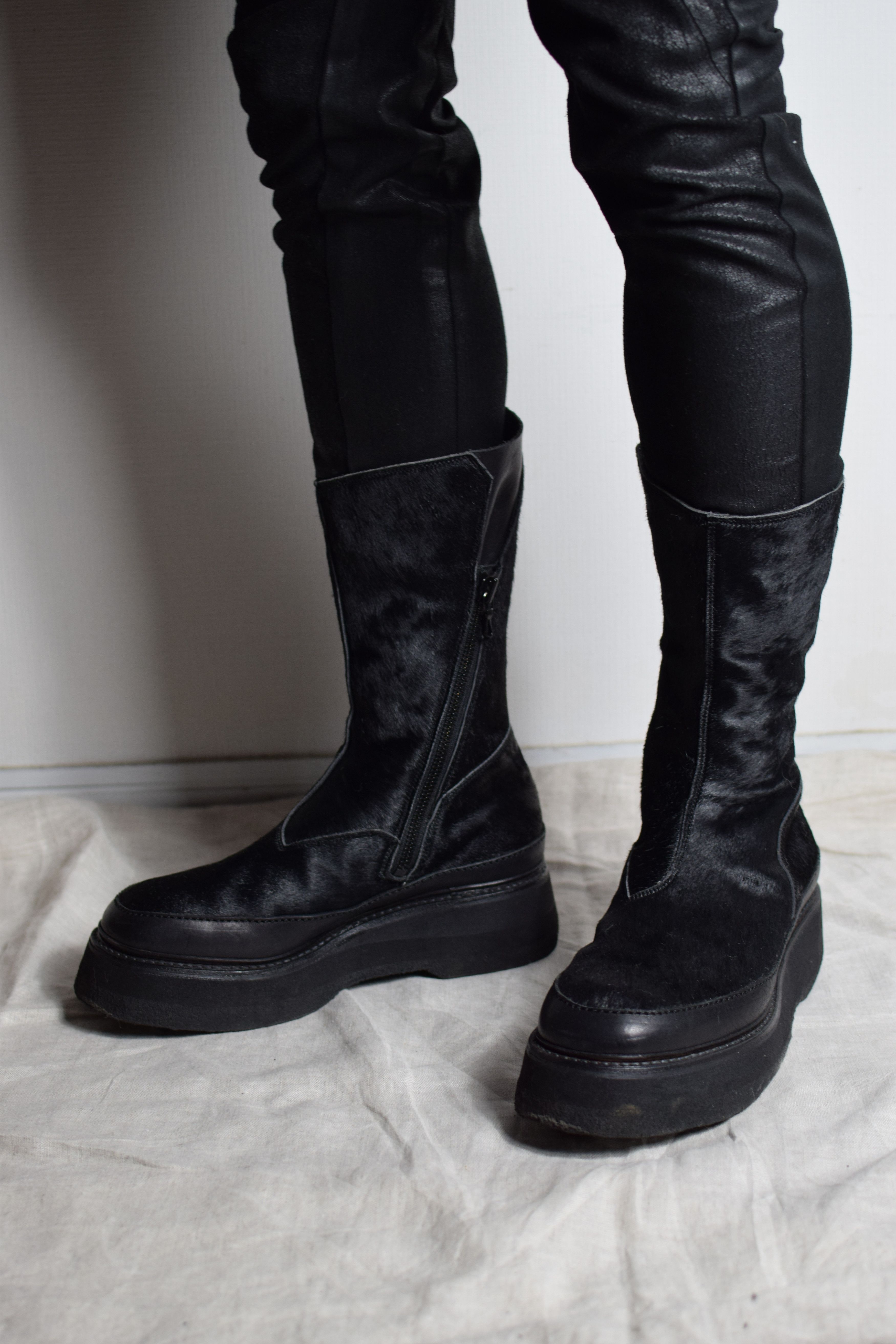 Julius Julius AW16 Beast Sample Cow Hair Boots - 557FWM5-S Size US 10 / EU 43 - 4 Thumbnail
