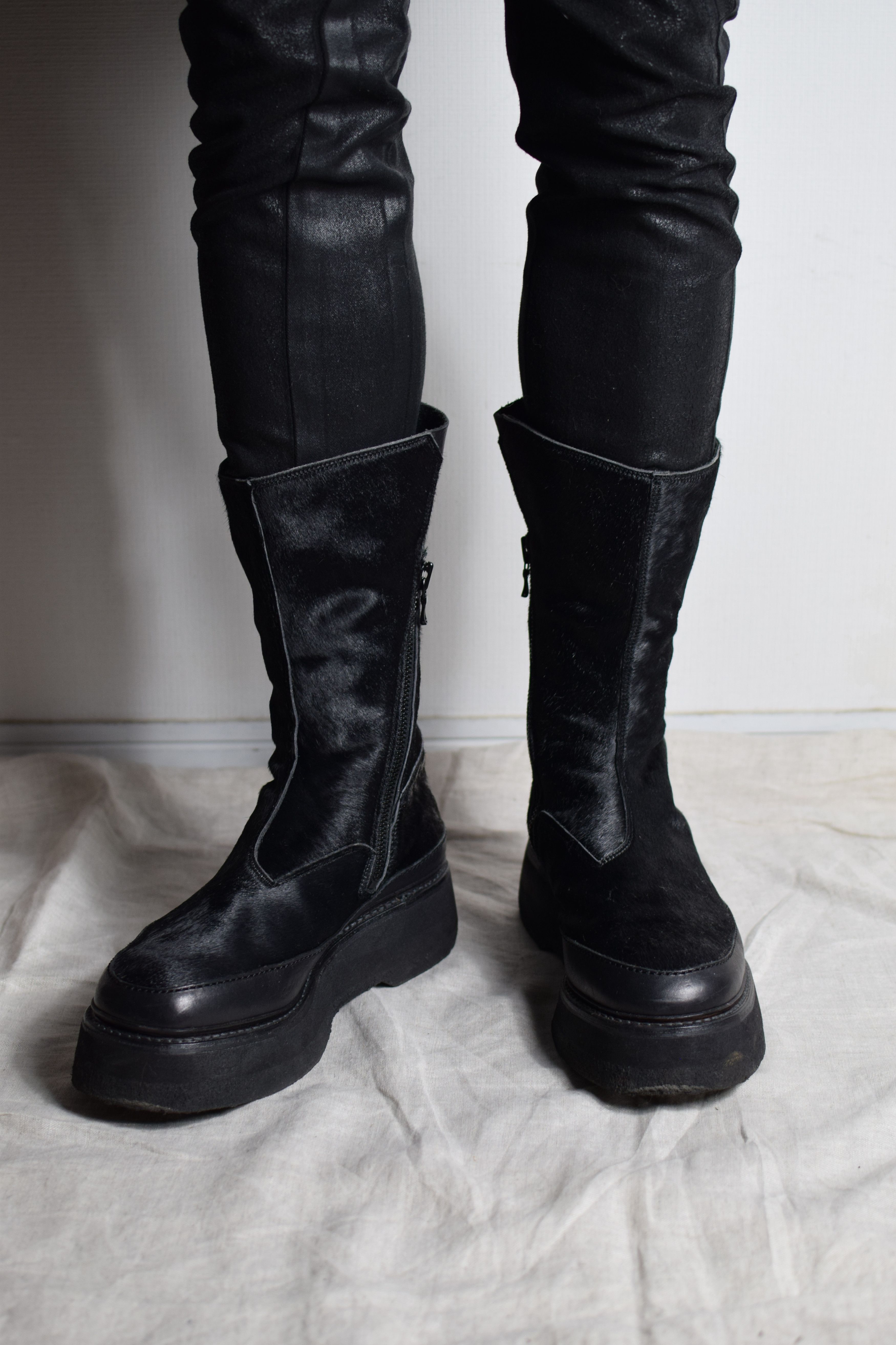 Julius Julius AW16 Beast Sample Cow Hair Boots - 557FWM5-S Size US 10 / EU 43 - 3 Thumbnail