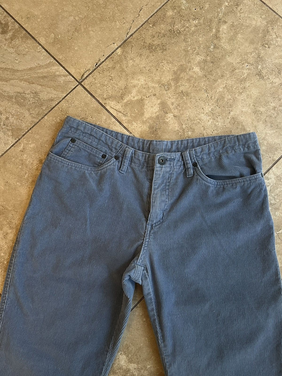 Vintage Vintage corduroy light blue flare pants Size US 30 / EU 46 - 4 Thumbnail