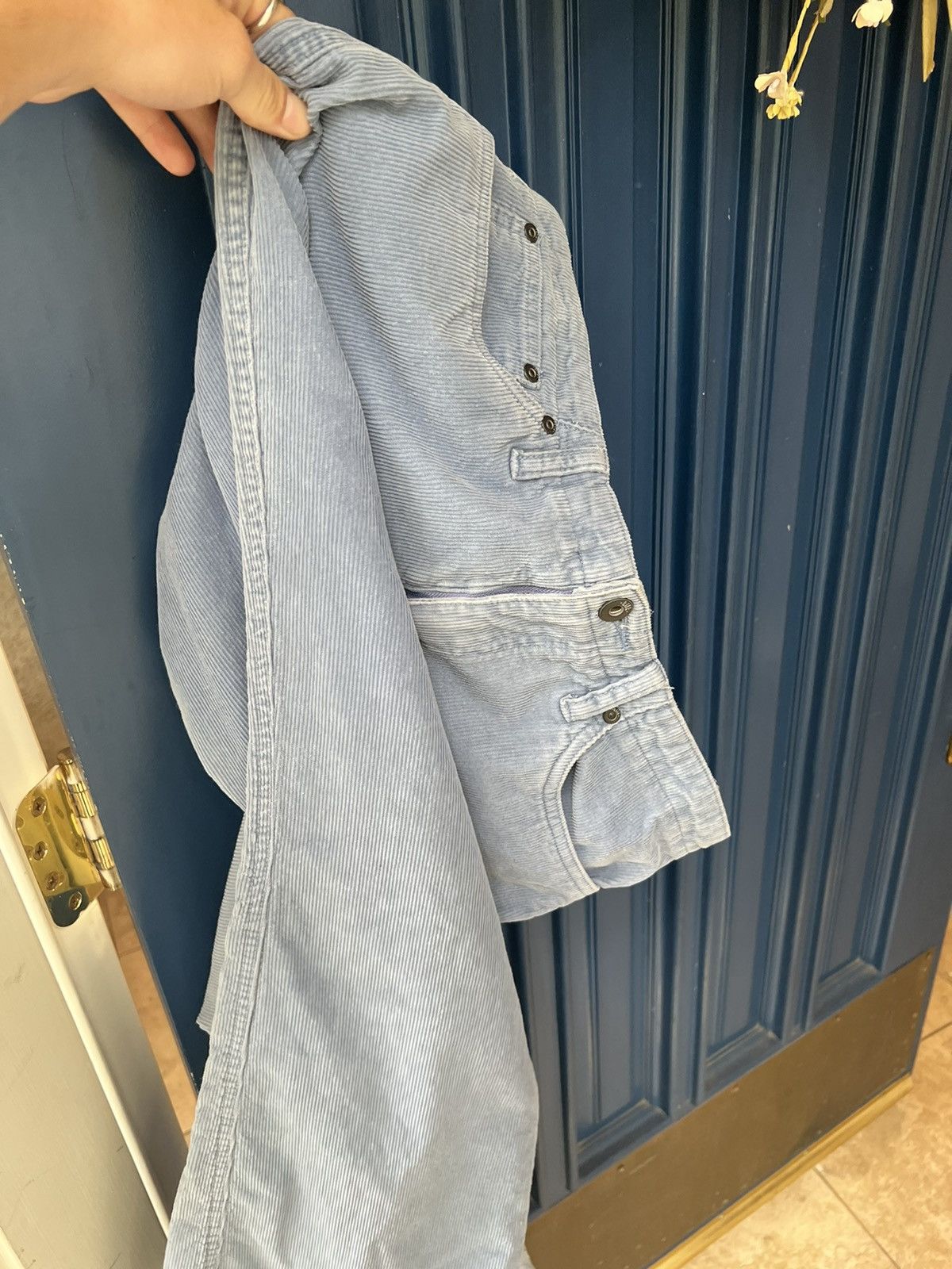 Vintage Vintage corduroy light blue flare pants Size US 30 / EU 46 - 6 Thumbnail