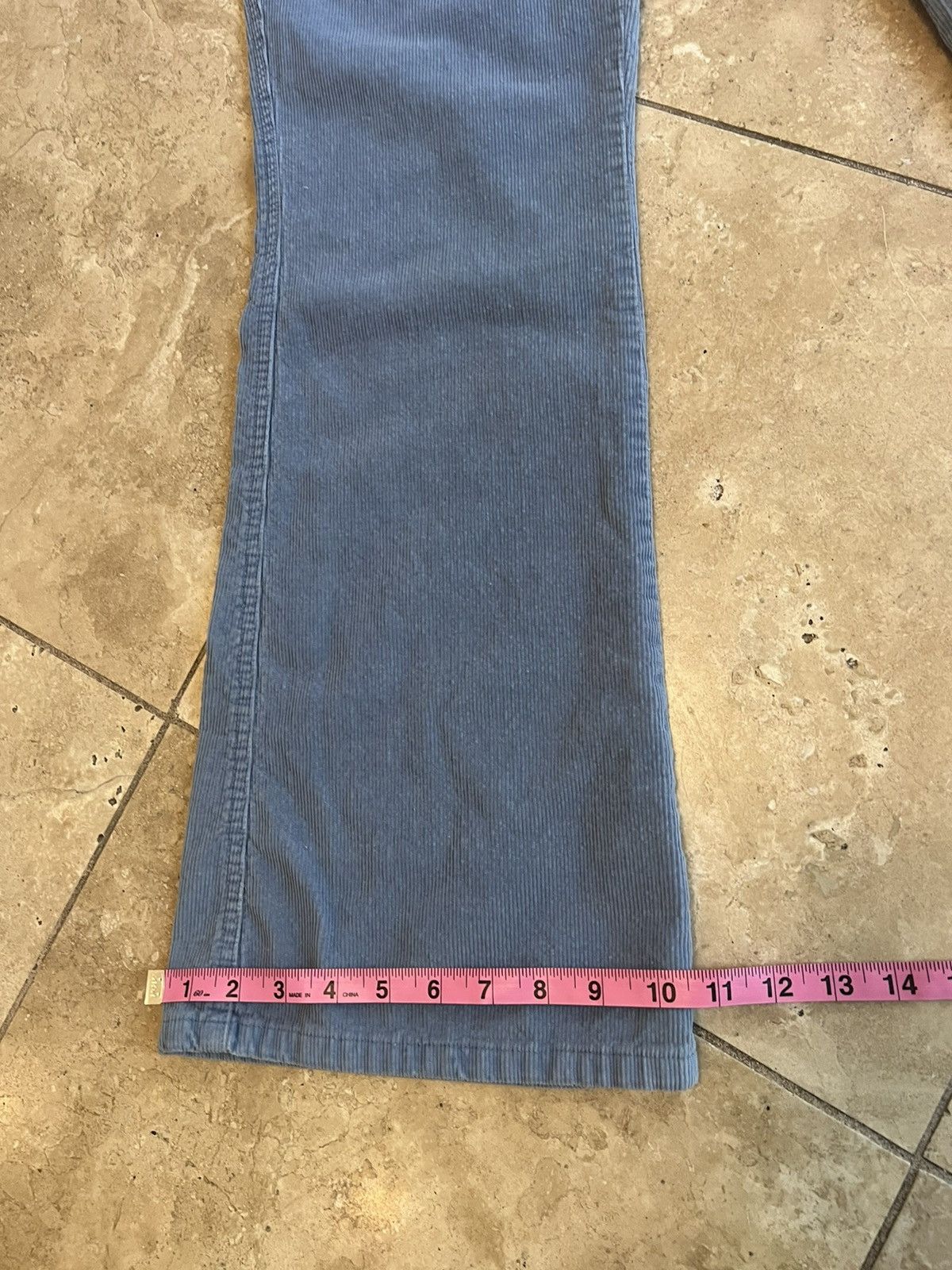 Vintage Vintage corduroy light blue flare pants Size US 30 / EU 46 - 10 Thumbnail