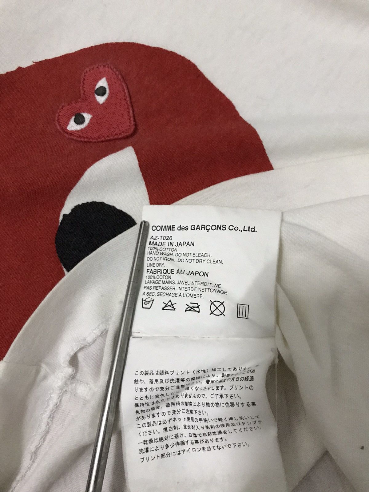 Comme des Garcons PLAY VINTAGE CDG PLAY TEE Size US M / EU 48-50 / 2 - 9 Thumbnail