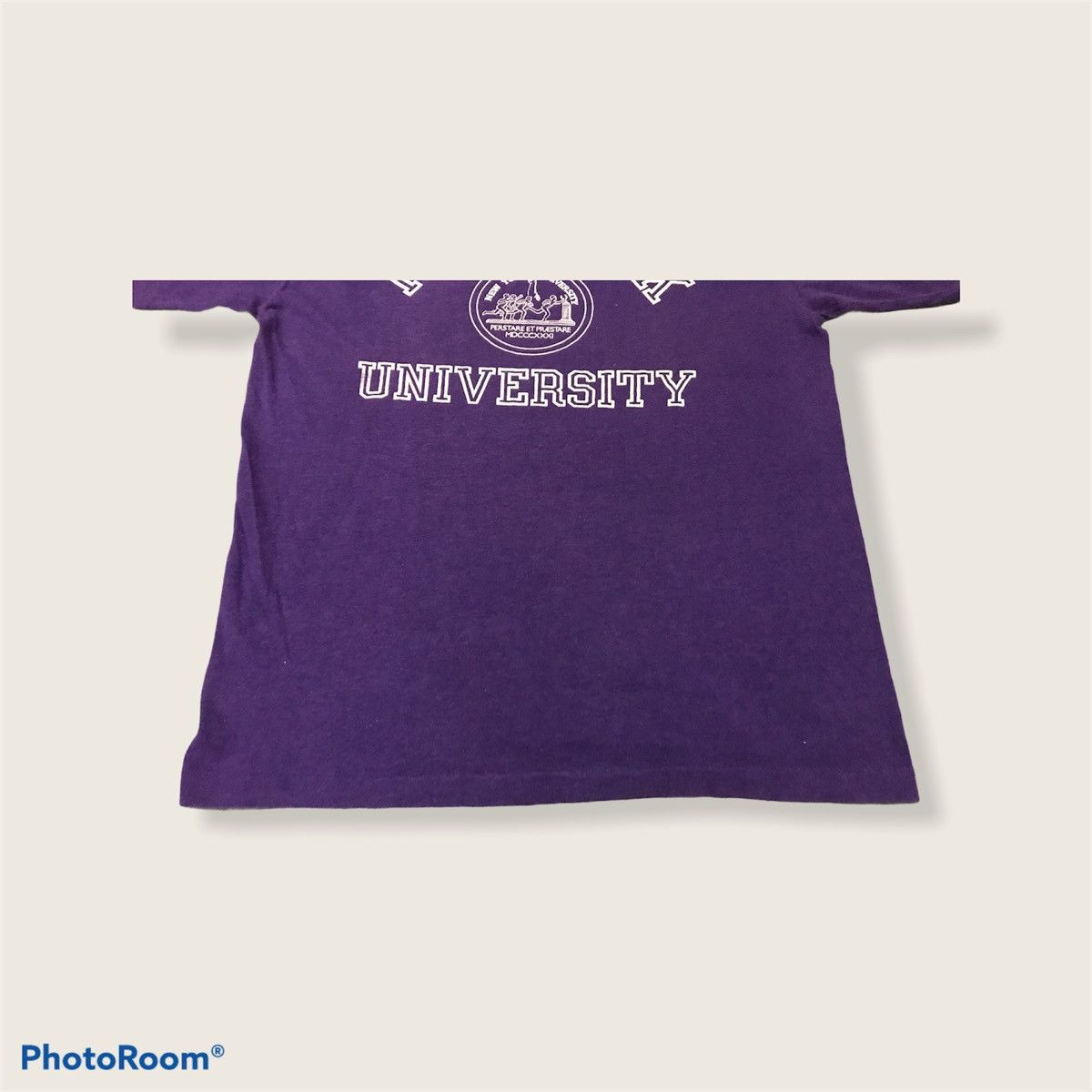 Vintage VINTAGE NYU T-SHIRT SINGLE STICH Size US XL / EU 56 / 4 - 5 Thumbnail